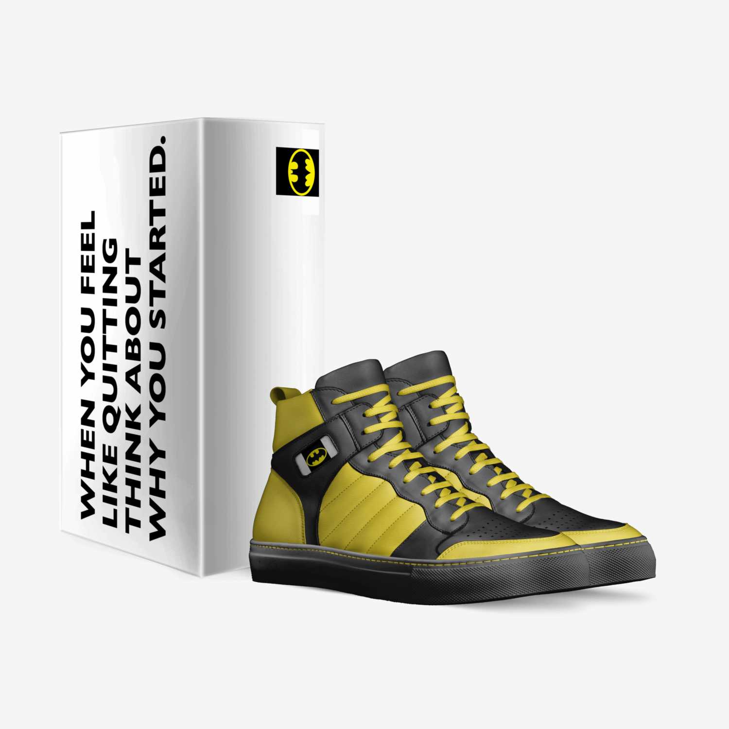 Batmanpower custom made in Italy shoes by Money Pow | Box view