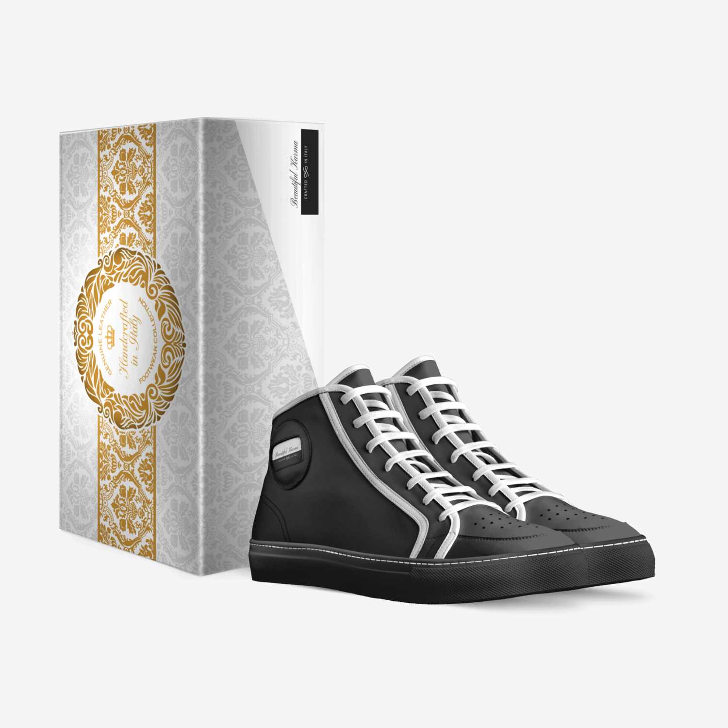 Beautiful Karma  custom made in Italy shoes by Marcus J Mount | Box view
