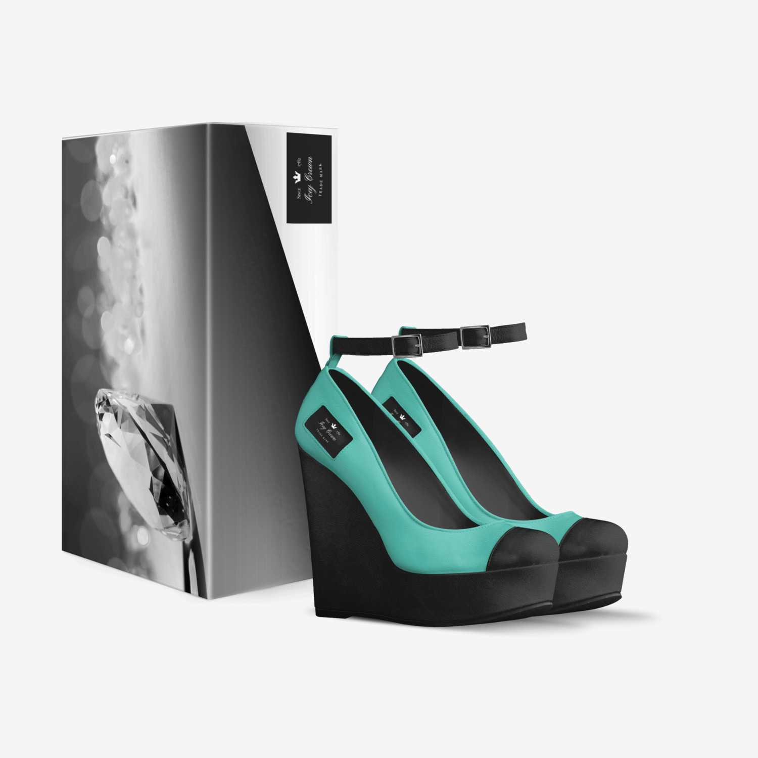 Icey Crown custom made in Italy shoes by Jamia Bradley | Box view