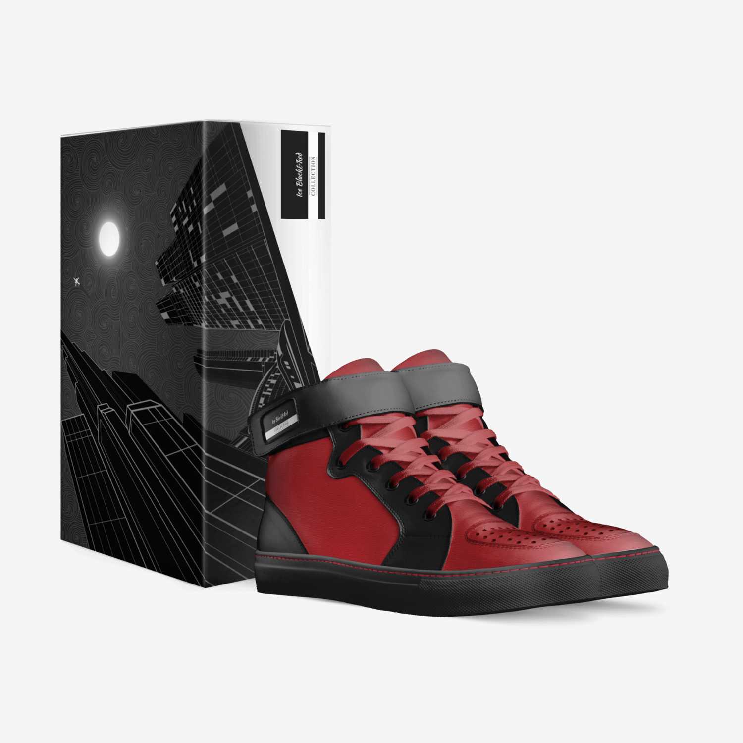 Ice Black&Blue custom made in Italy shoes by Jamia Bradley | Box view