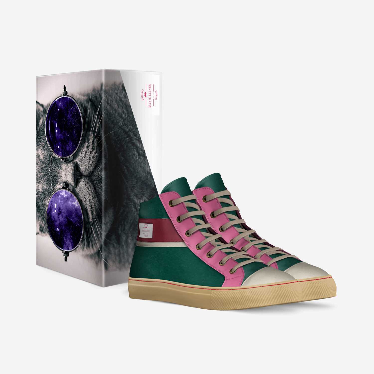 Maxie llines   custom made in Italy shoes by Maja Lengier | Box view