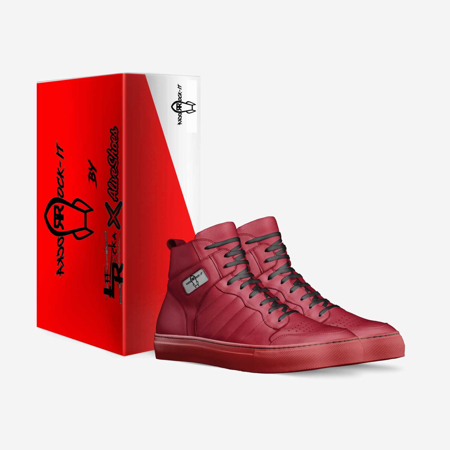 Rocka Rock-It Red custom made in Italy shoes by Danial Lee | Box view