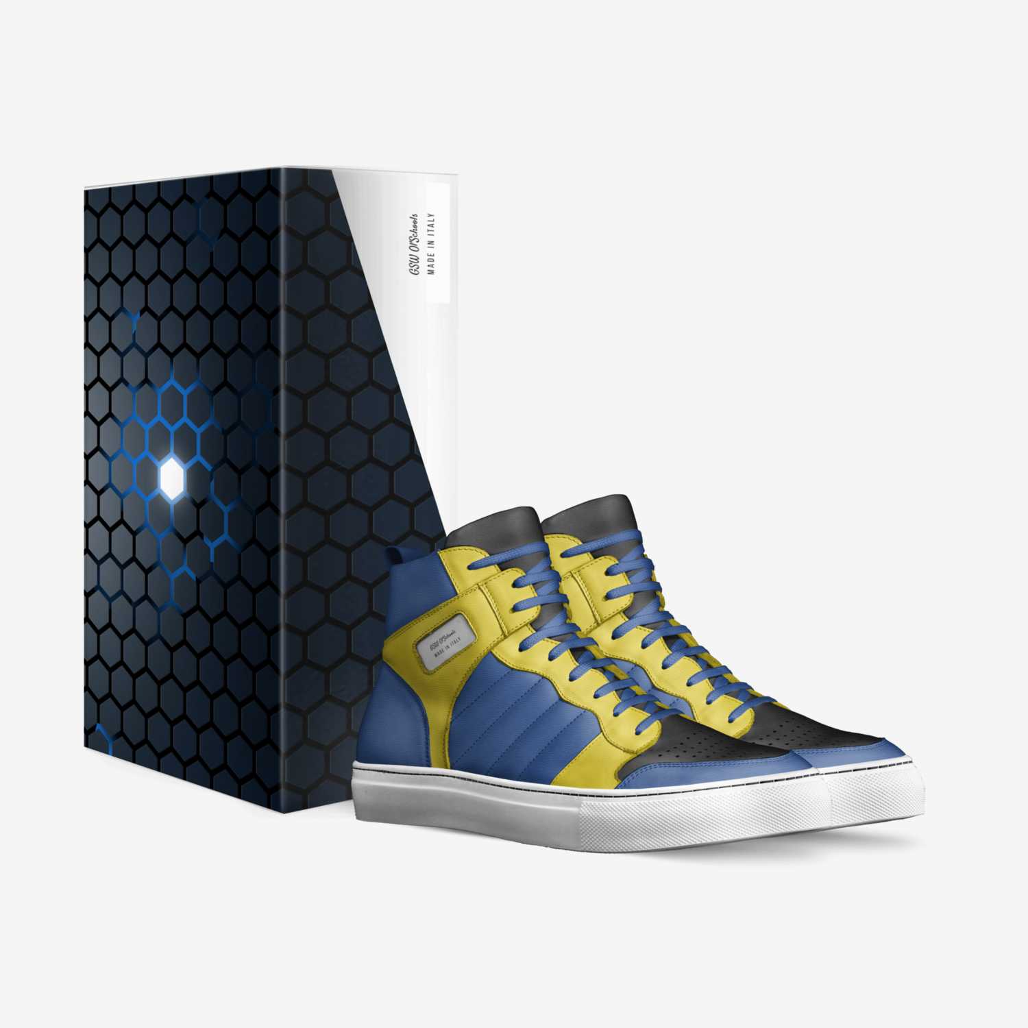 GSW Ol'Schools  custom made in Italy shoes by Landon Baglin | Box view