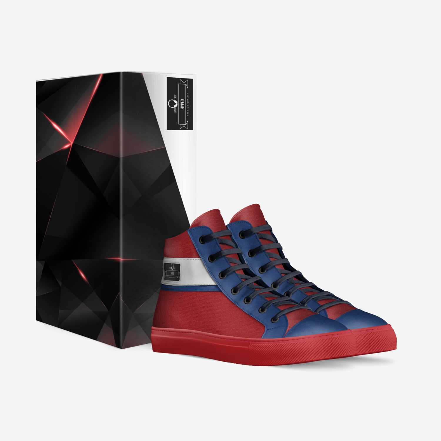 the patriot custom made in Italy shoes by Miles Blakc | Box view