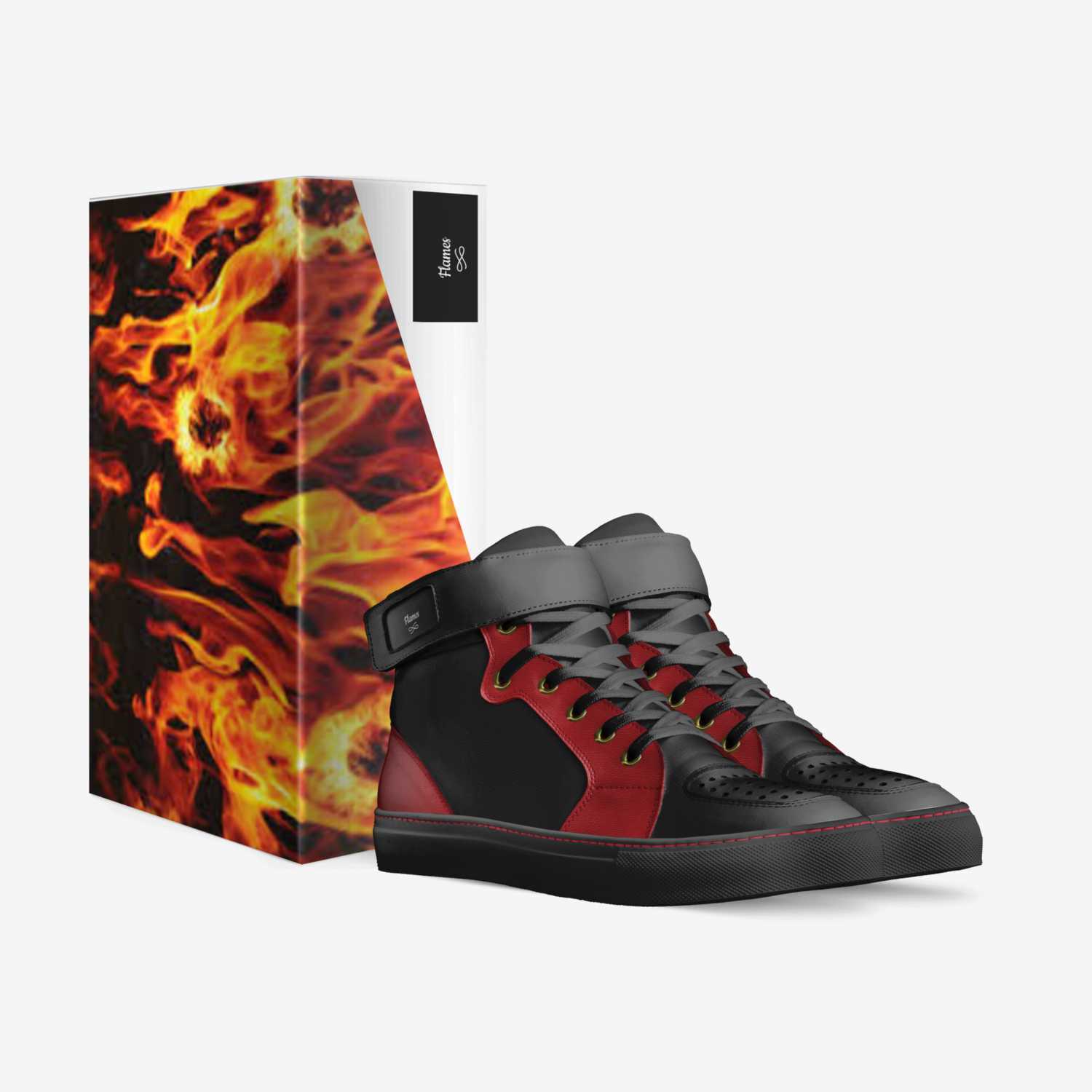 Flames custom made in Italy shoes by Oliver Goulding-smith | Box view