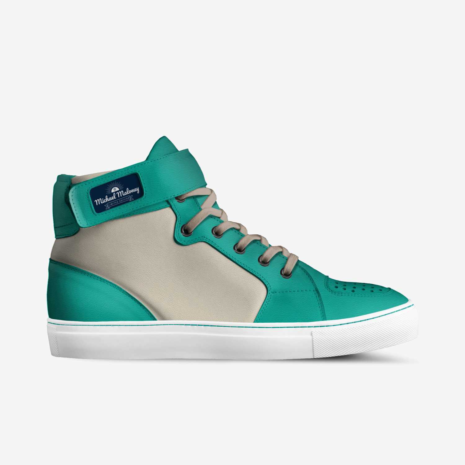 Custom kiks custom made in Italy shoes by Daniel Maloney | Side view