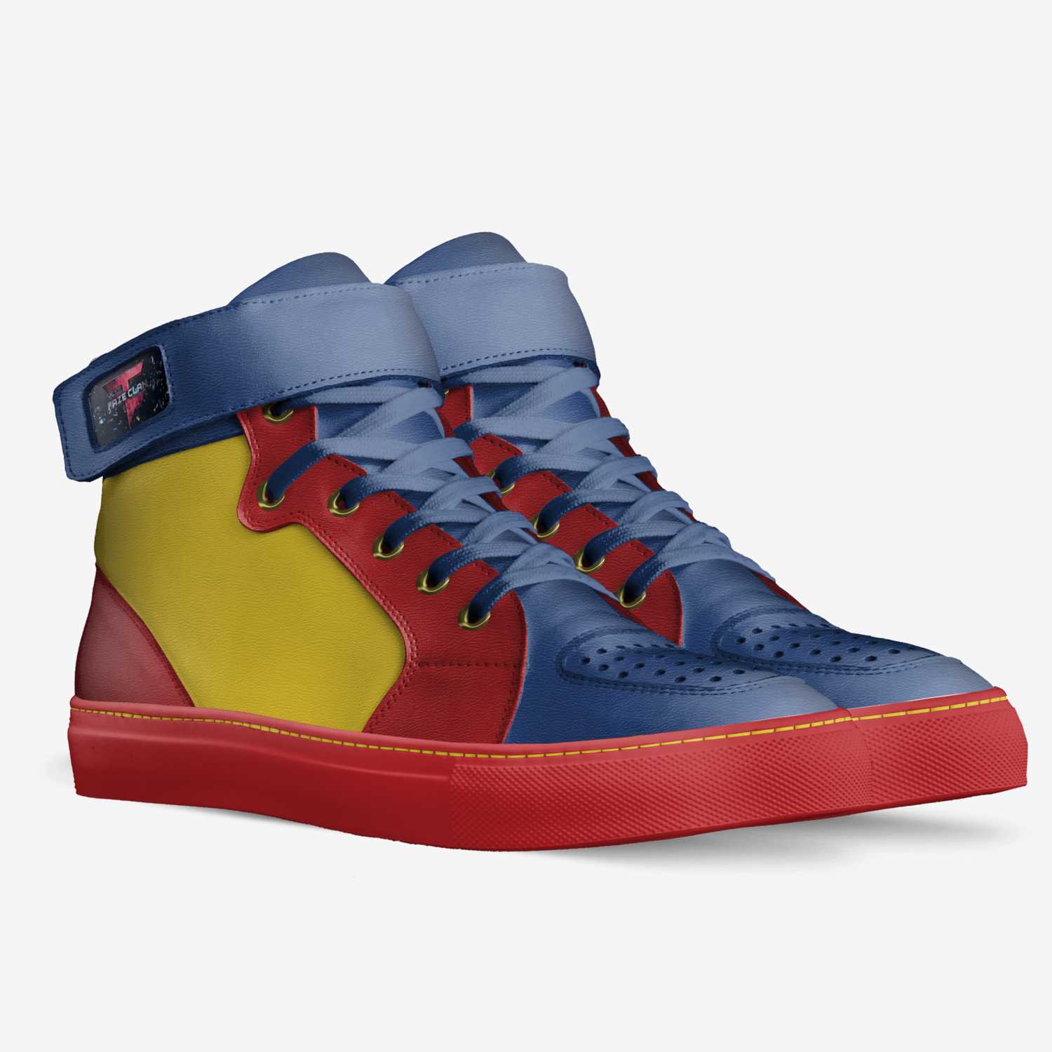 Faze Clan custom made in Italy shoes by Markel Hagan | Double view