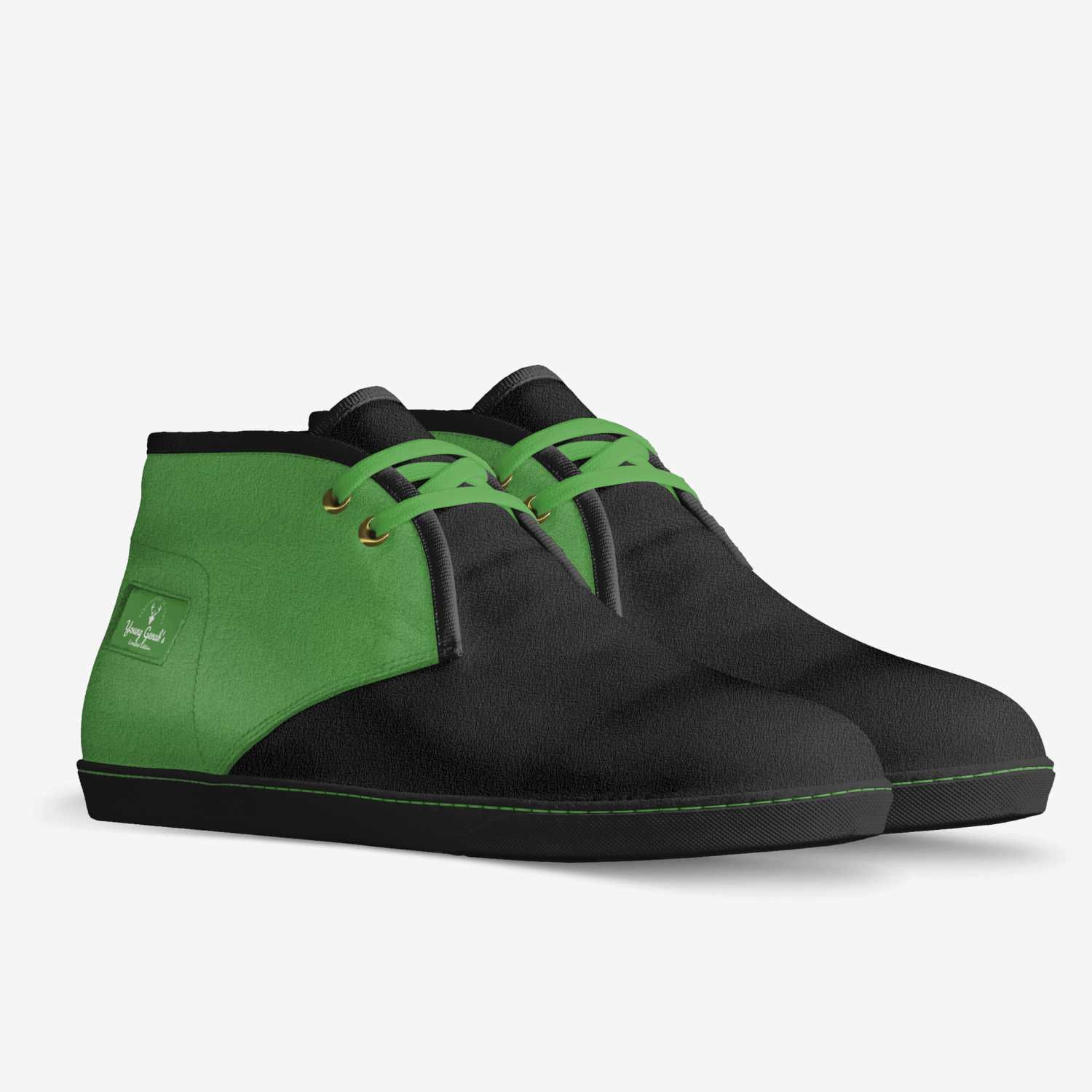 Young Genah's custom made in Italy shoes by Krishain Allen | Double view