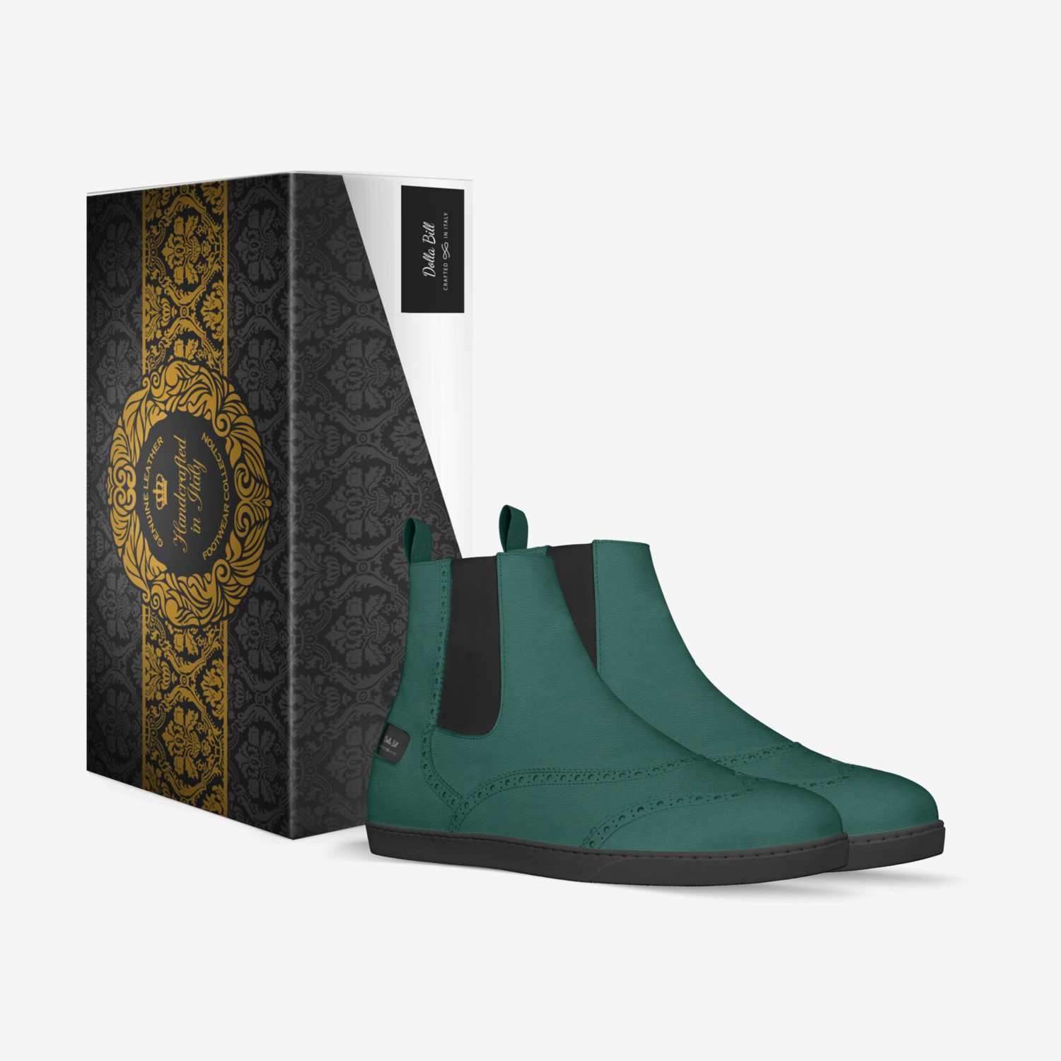Dolla Bill custom made in Italy shoes by Lateef Williams | Box view