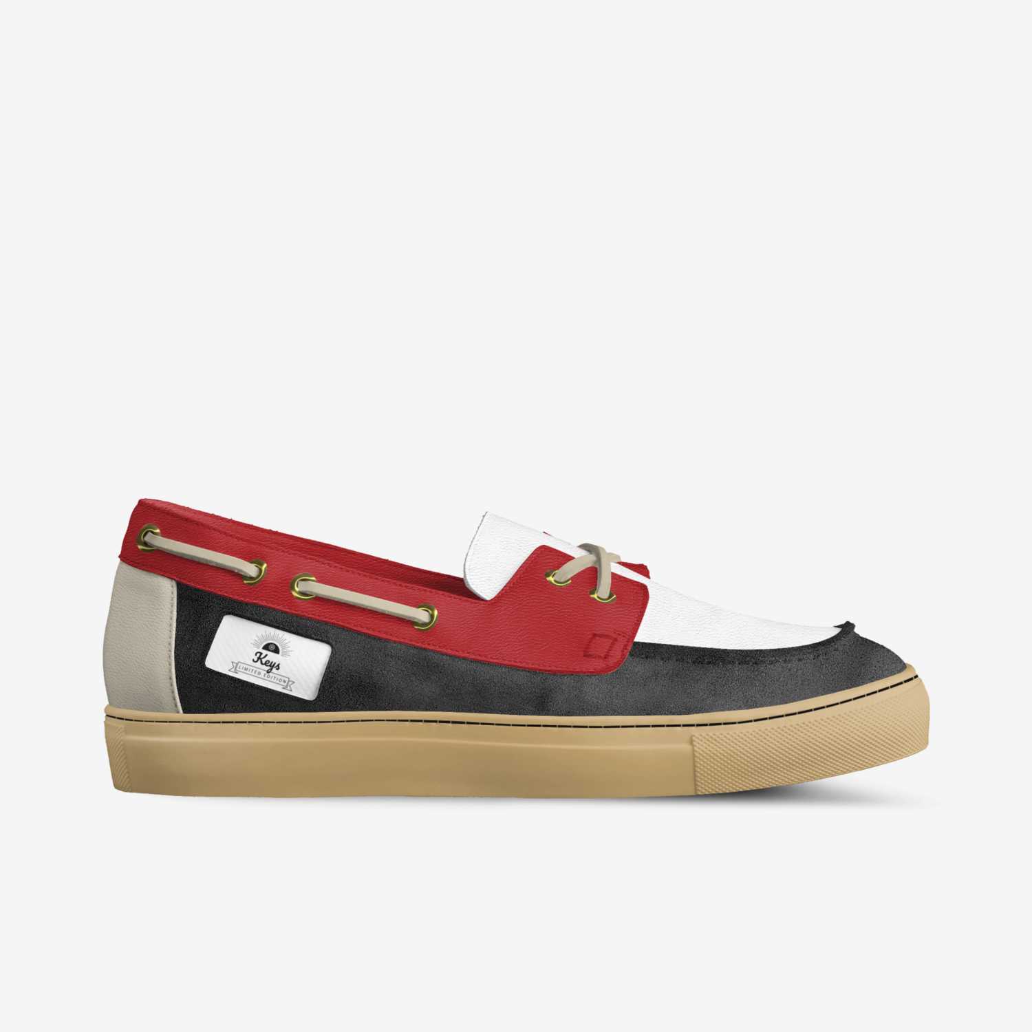 Keys custom made in Italy shoes by Keyshawn Coley | Side view
