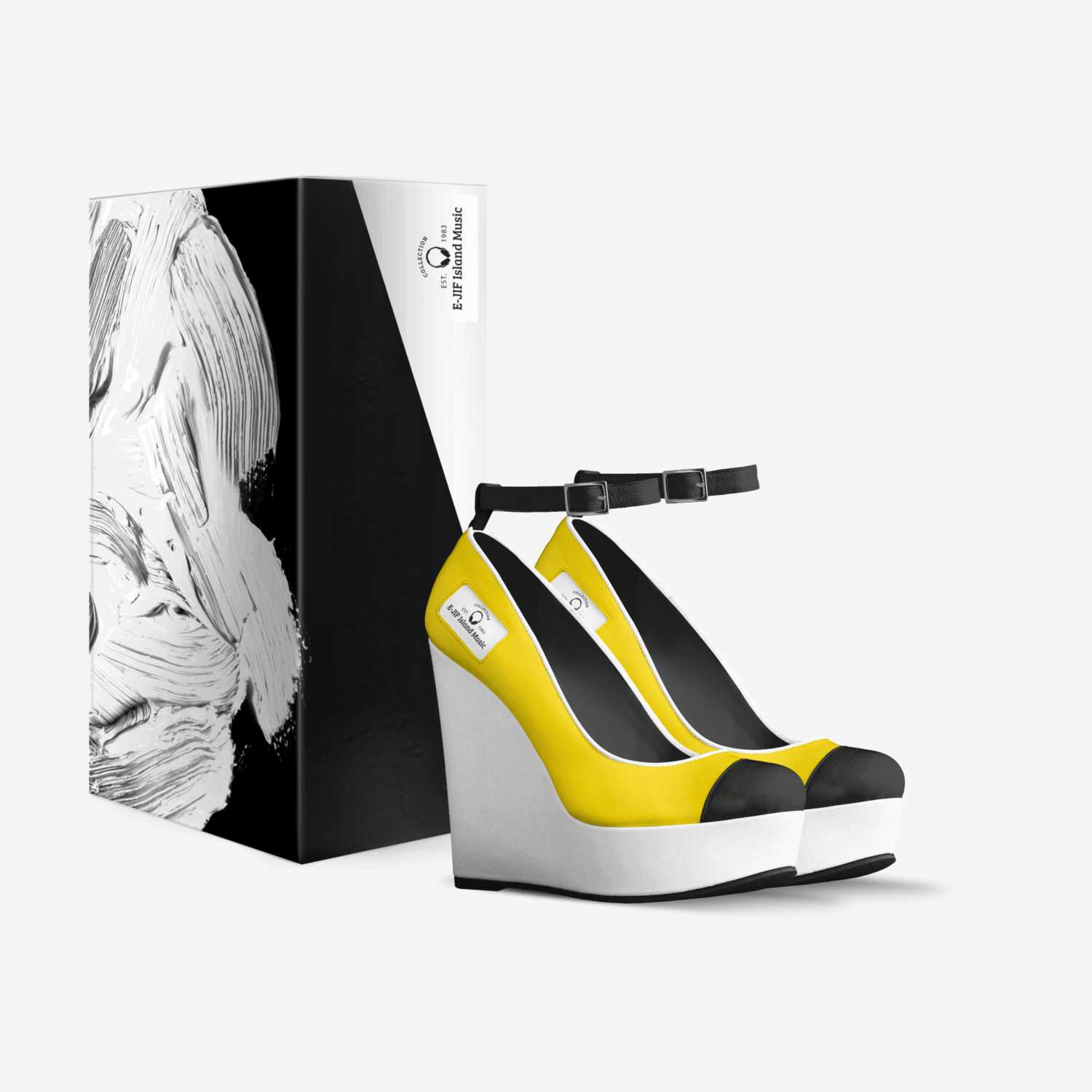 E-JIF Island Music custom made in Italy shoes by Lepani Raiyala | Box view
