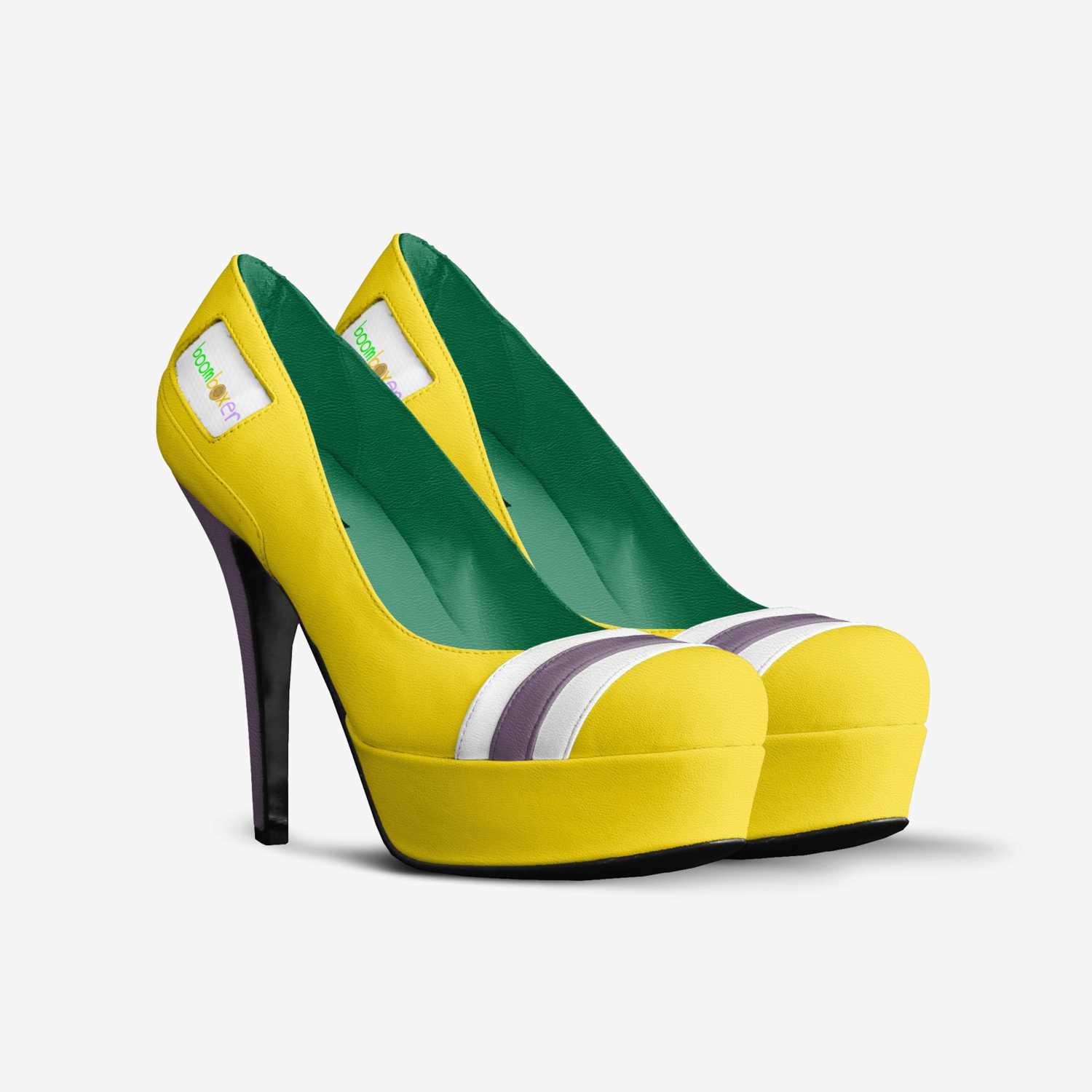 BoomBoxer shoes custom made in Italy shoes by Caelan Adrianne Jacks | Double view