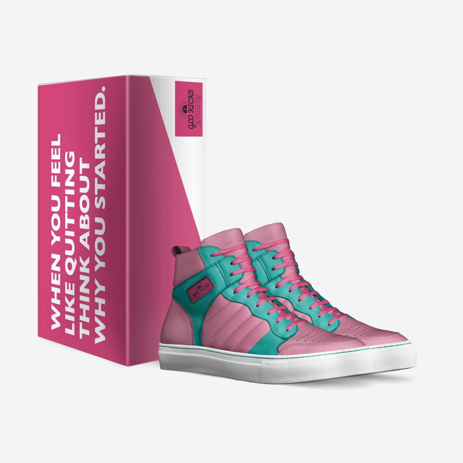 GLO KICKS custom made in Italy shoes by Cheyenne Monique Smith | Box view