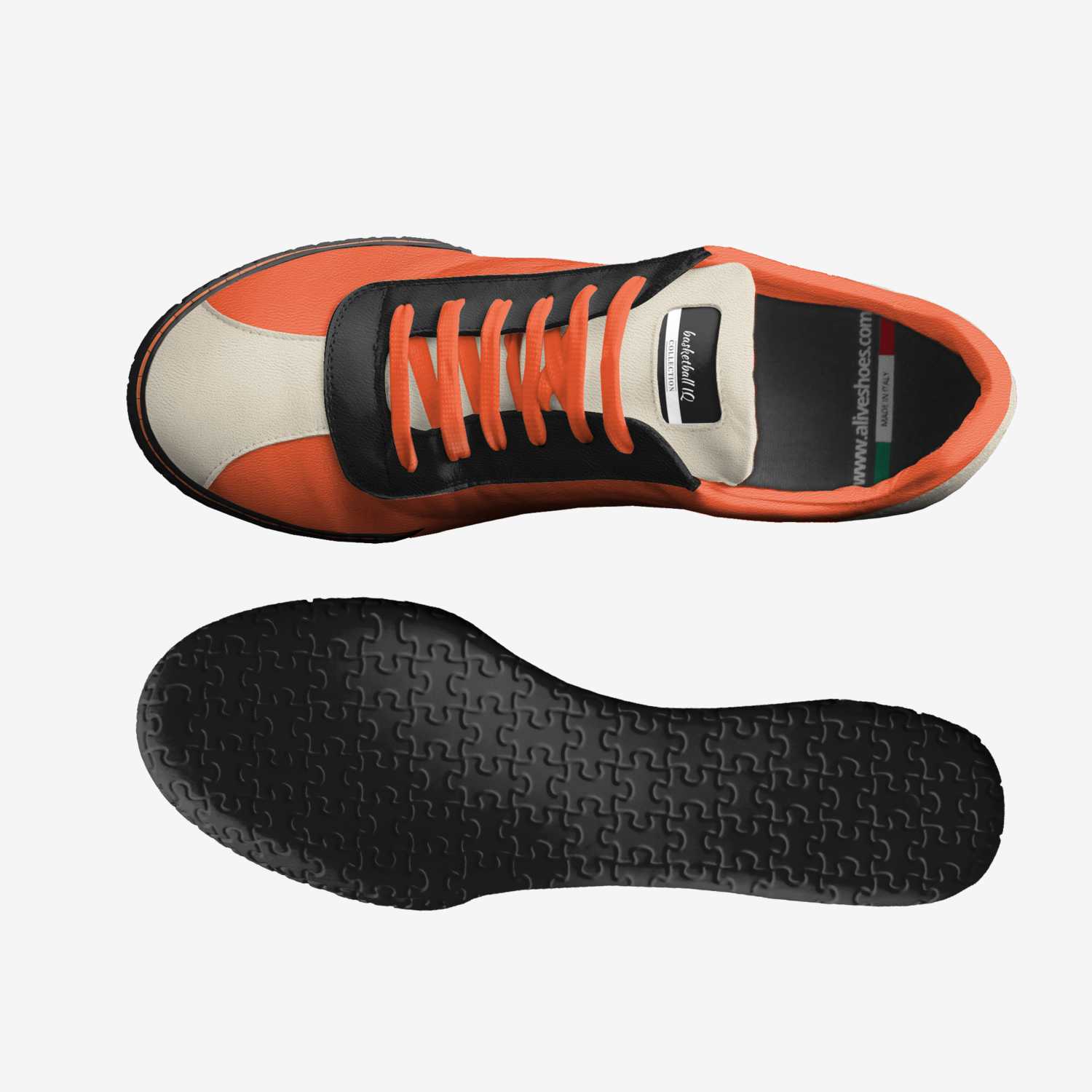 basketball IQ custom made in Italy shoes by Antonio Espfitness | Top view