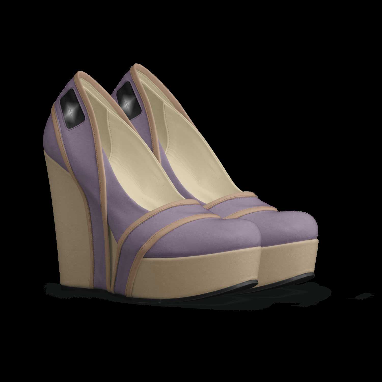 Fawn Mauve Wedge A Custom Shoe concept by Mud di Miss Unique
