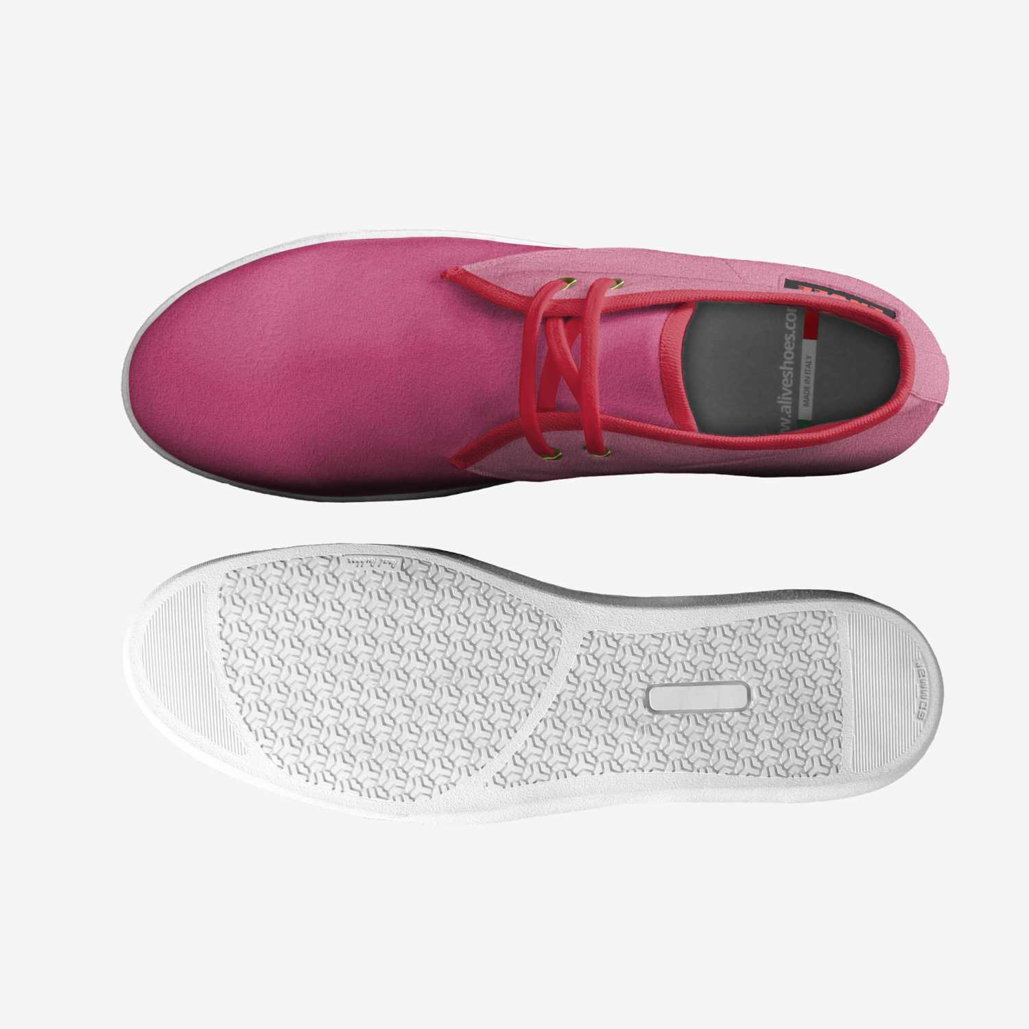 Pinky Fox custom made in Italy shoes by Putri Nordin | Top view