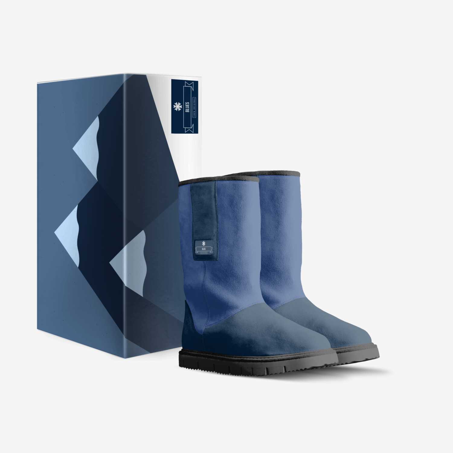 Blues custom made in Italy shoes by Jordan B Smith Iii | Box view