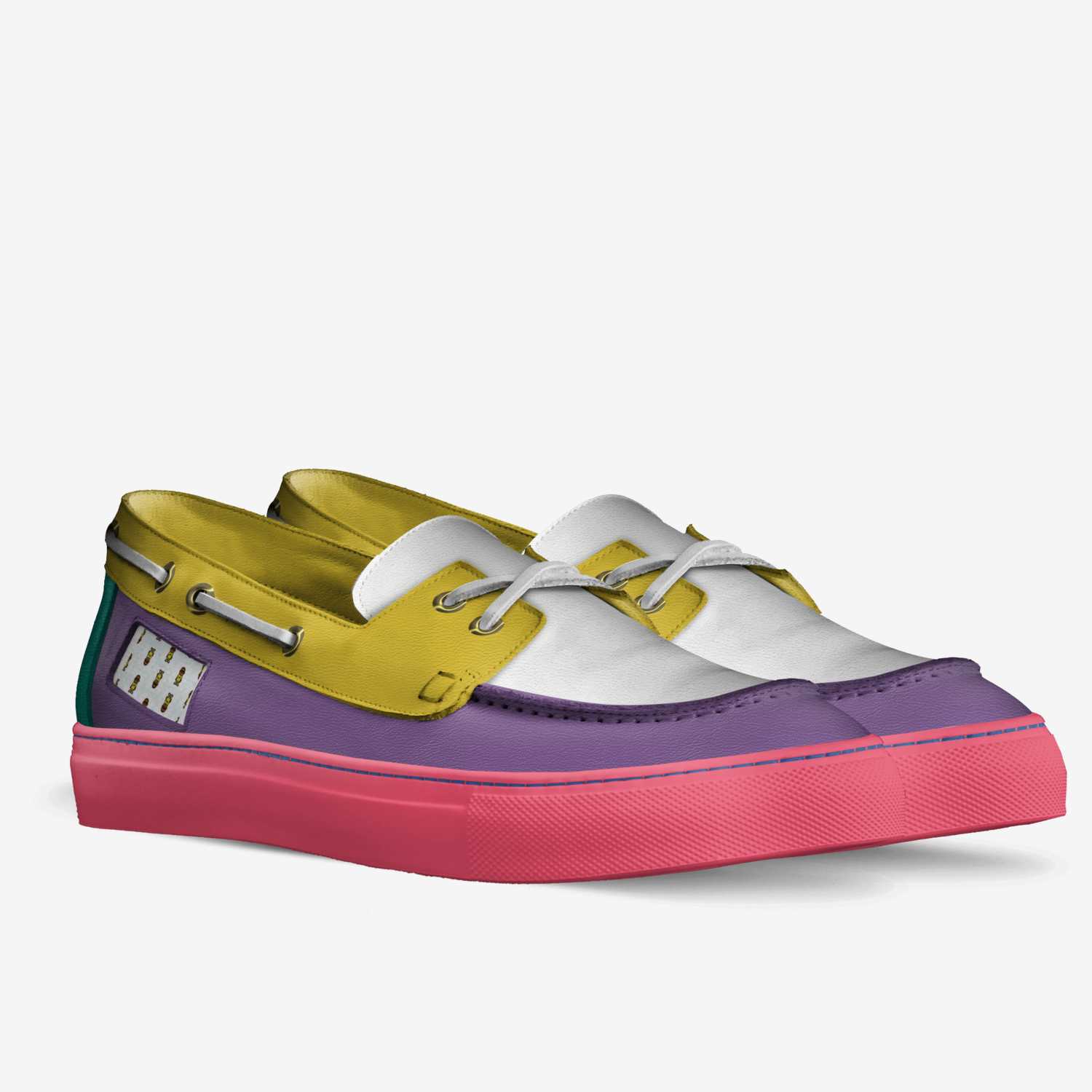 Boothville Scoobys custom made in Italy shoes by Theodore Pinkins | Double view
