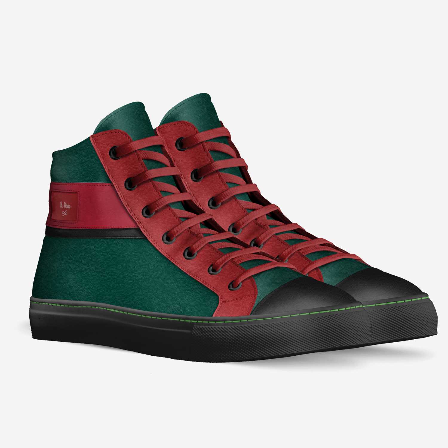 M. Boaz custom made in Italy shoes by Lashawn Butler | Double view
