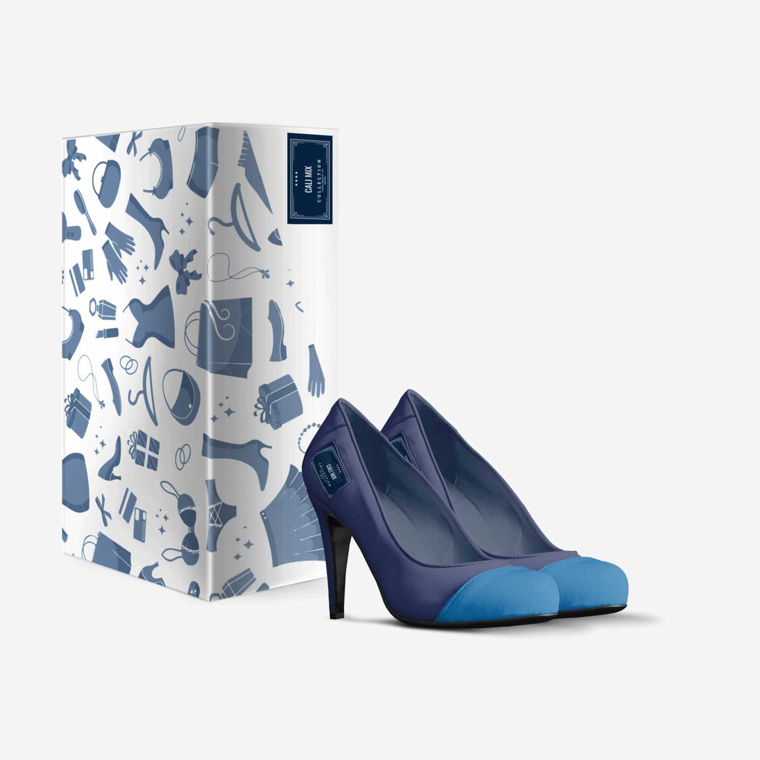 Cali Mix custom made in Italy shoes by Natasha Robinson | Box view