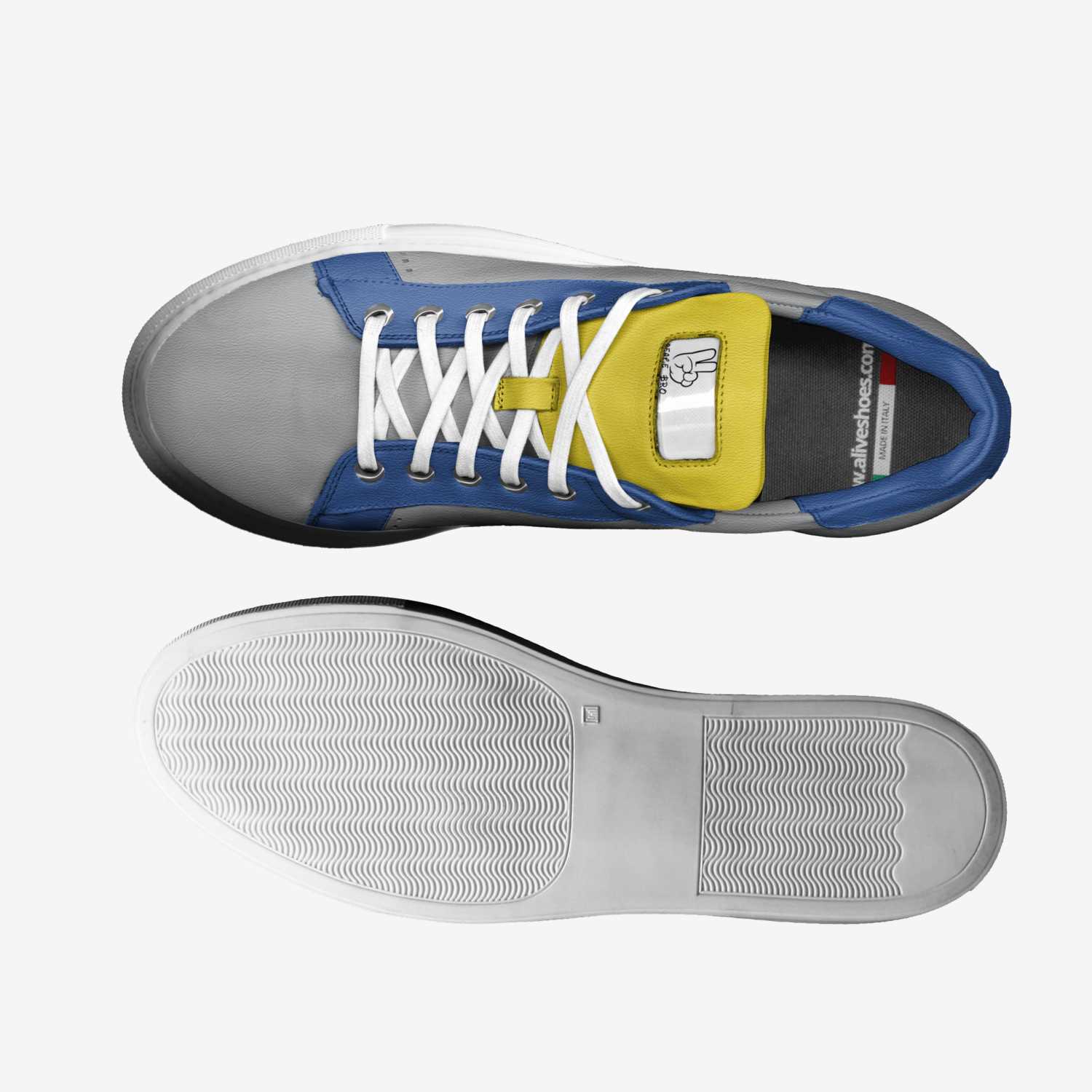 Peace bro custom made in Italy shoes by Stefan Kapetanovic | Top view