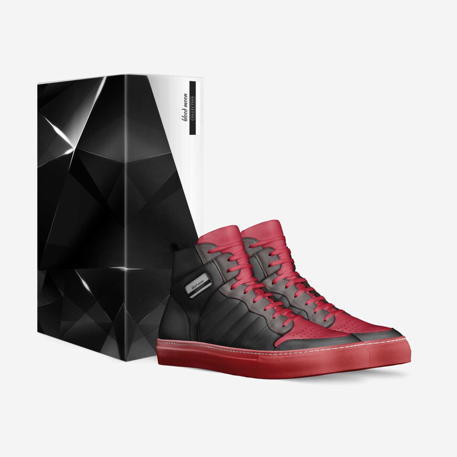 blood moon custom made in Italy shoes by Jeremiahdelavega | Box view