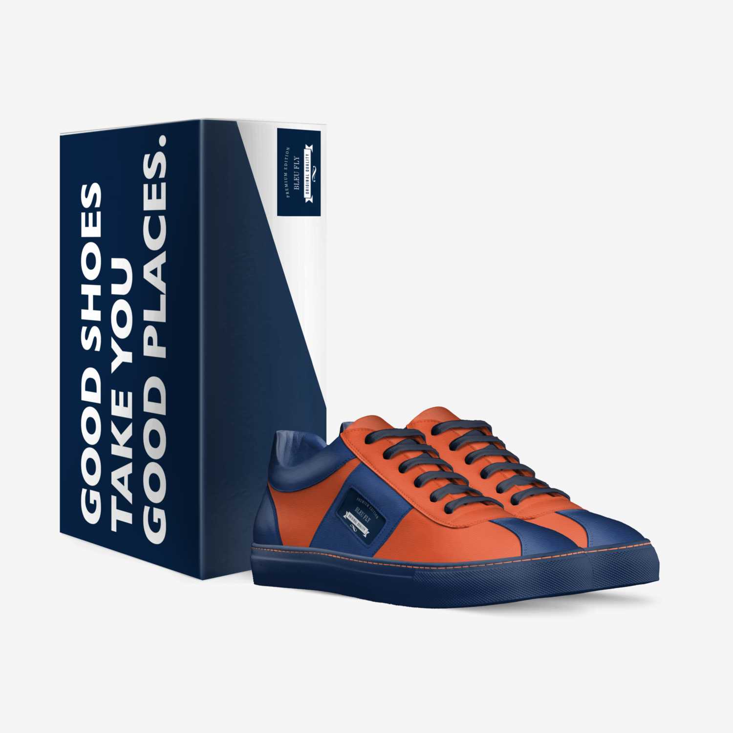 BLEU FLY custom made in Italy shoes by Quenton Allen Lawson | Box view