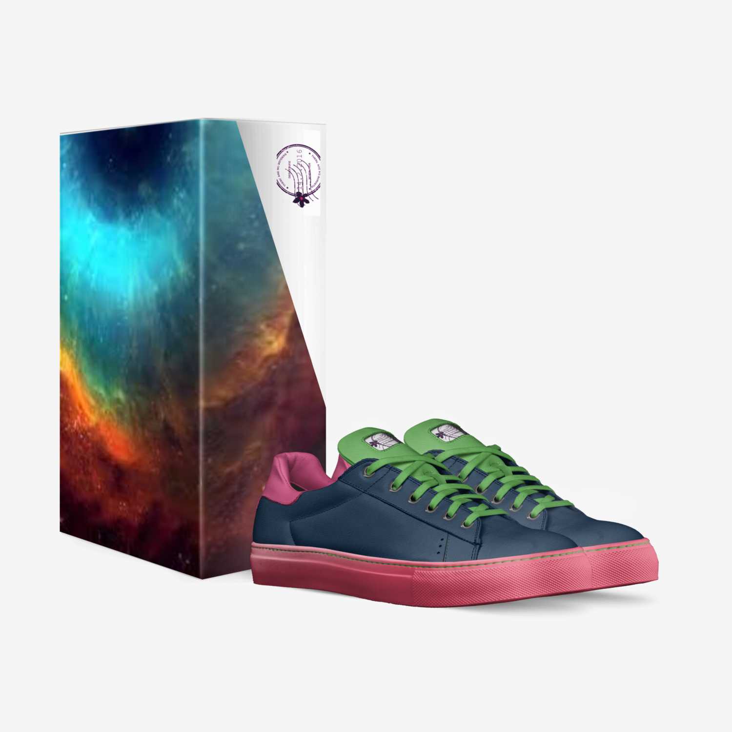 nebula custom made in Italy shoes by Austin Freeman | Box view