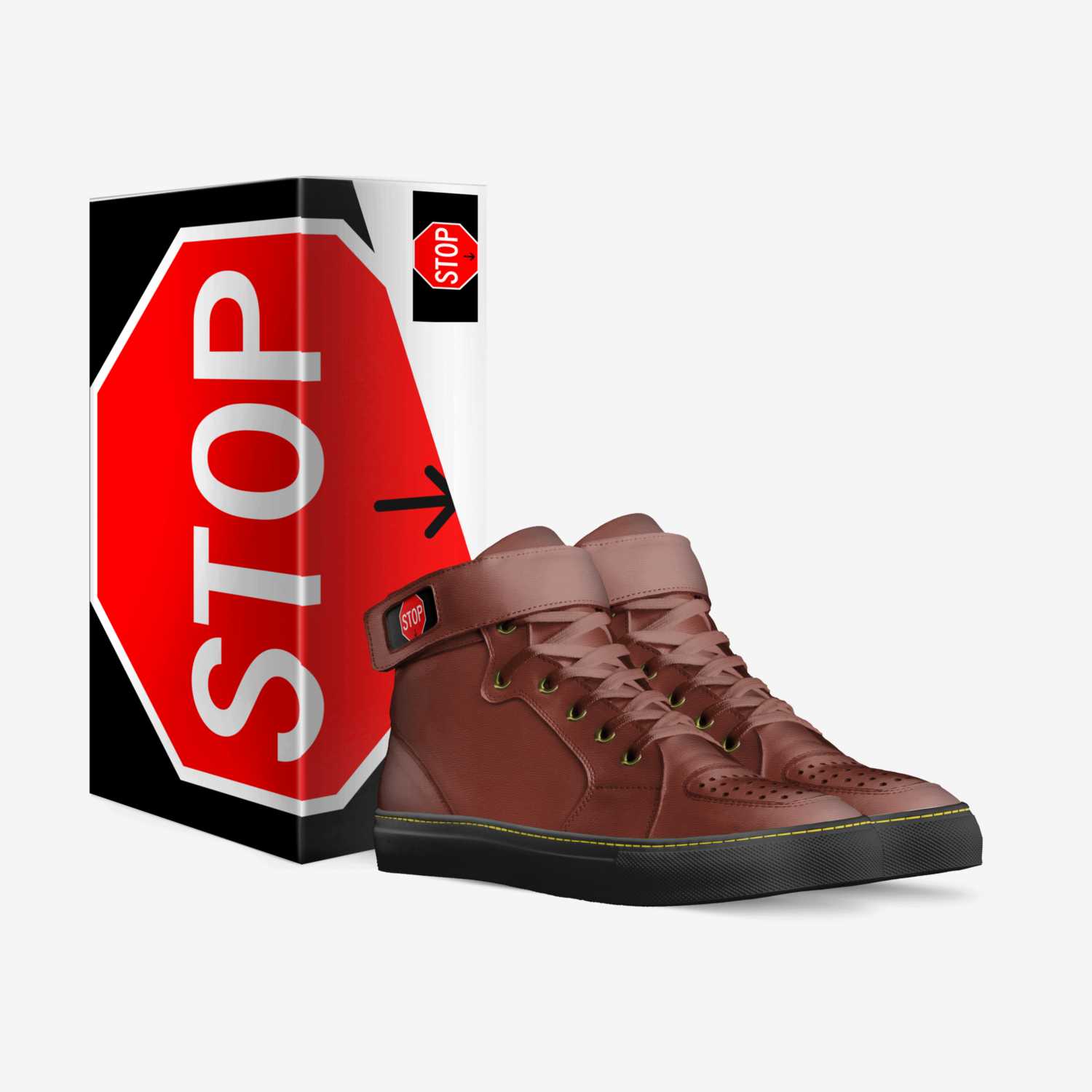 StopDrop1's custom made in Italy shoes by Khalin Ross | Box view