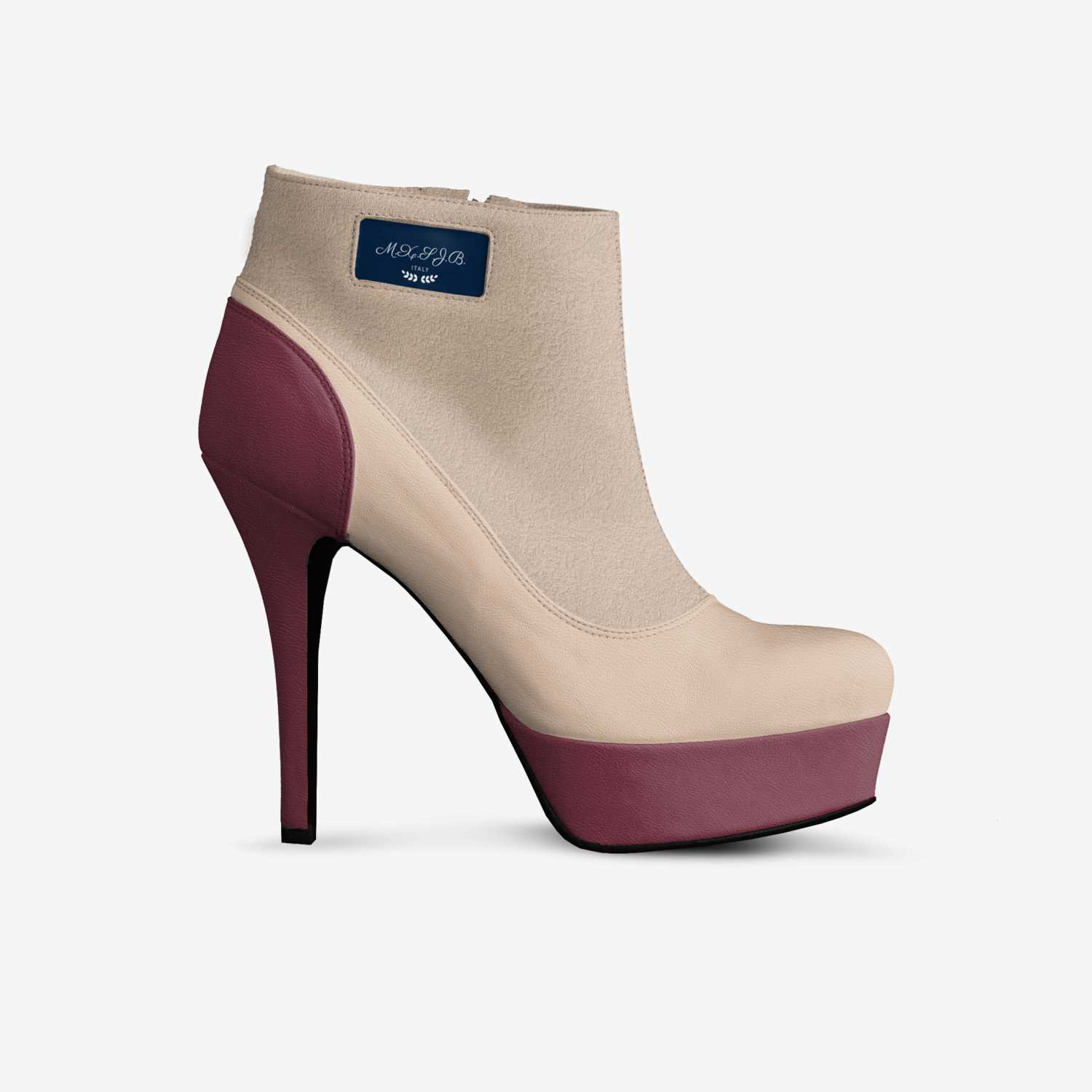 M.X.S.J.B. custom made in Italy shoes by Stephanie Gikonyo | Side view