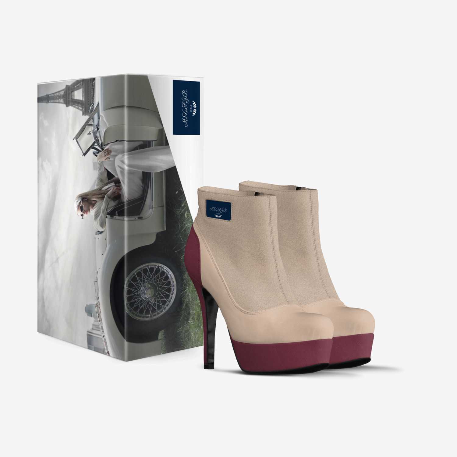 M.X.S.J.B. custom made in Italy shoes by Stephanie Gikonyo | Box view