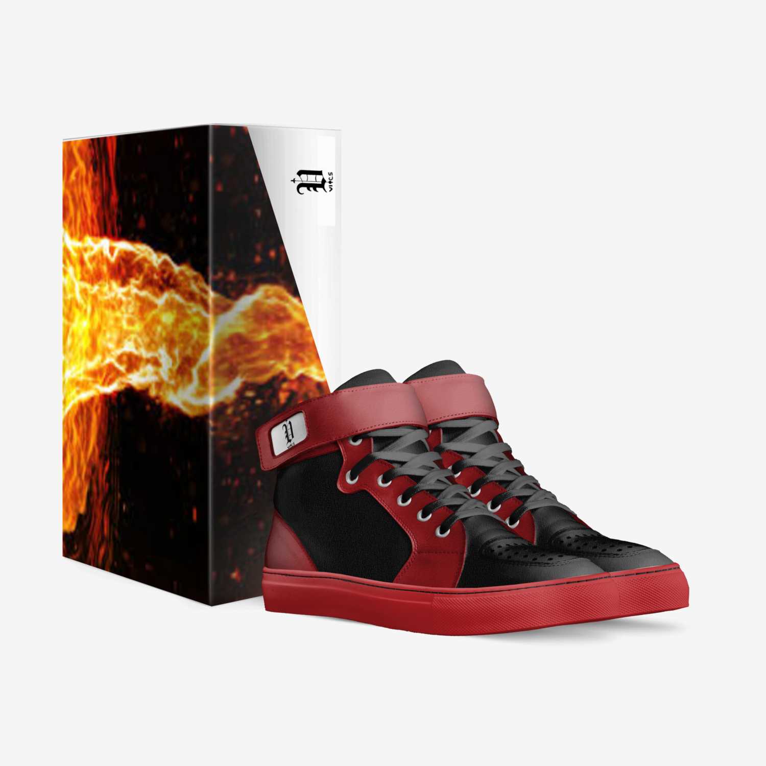 Vics tornado custom made in Italy shoes by Brayden Murphy | Box view