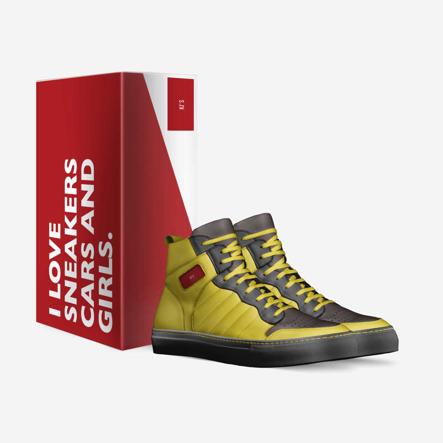 Kj's custom made in Italy shoes by Kareem Jackson | Box view