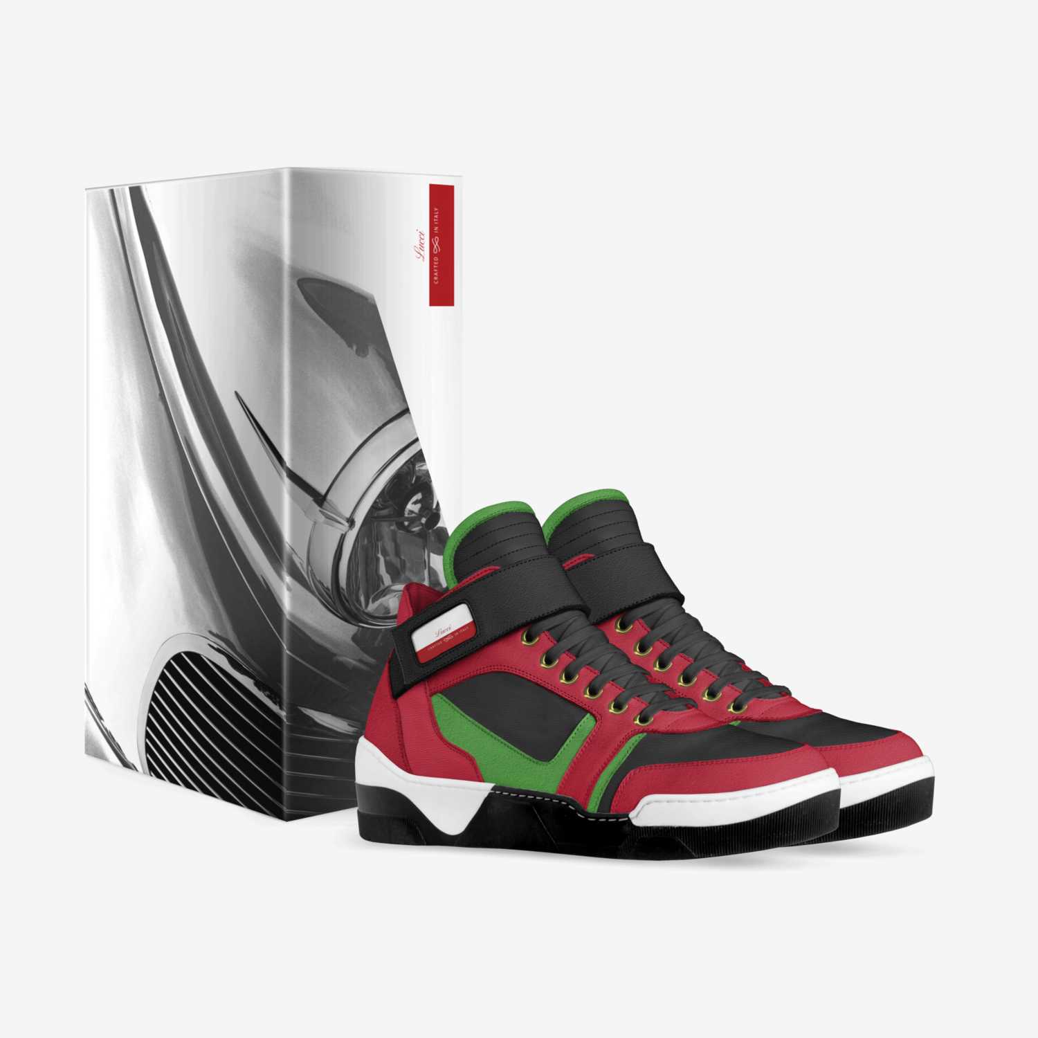Lucci custom made in Italy shoes by Quizere Glover | Box view