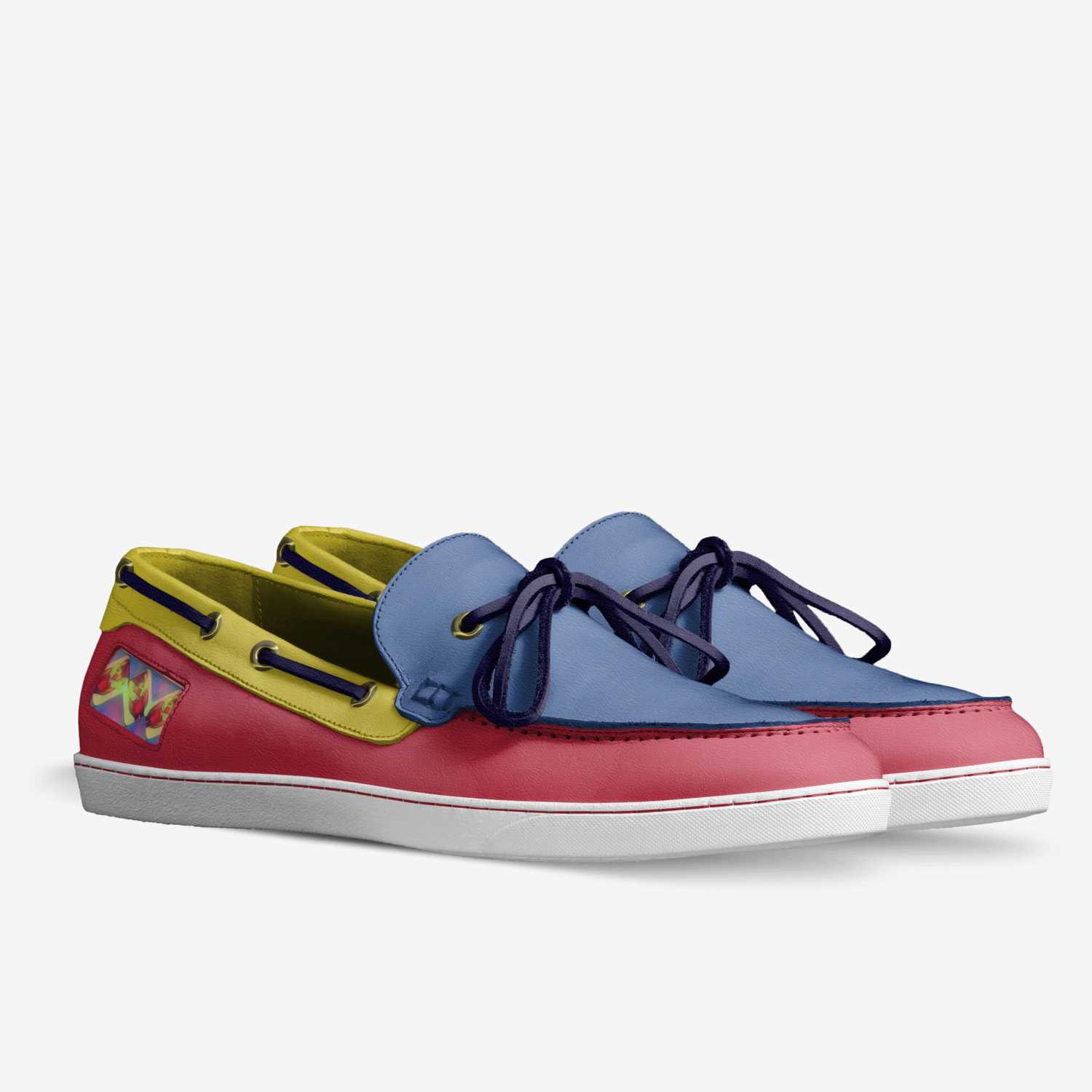 Duck boy custom made in Italy shoes by Janice Davis | Double view