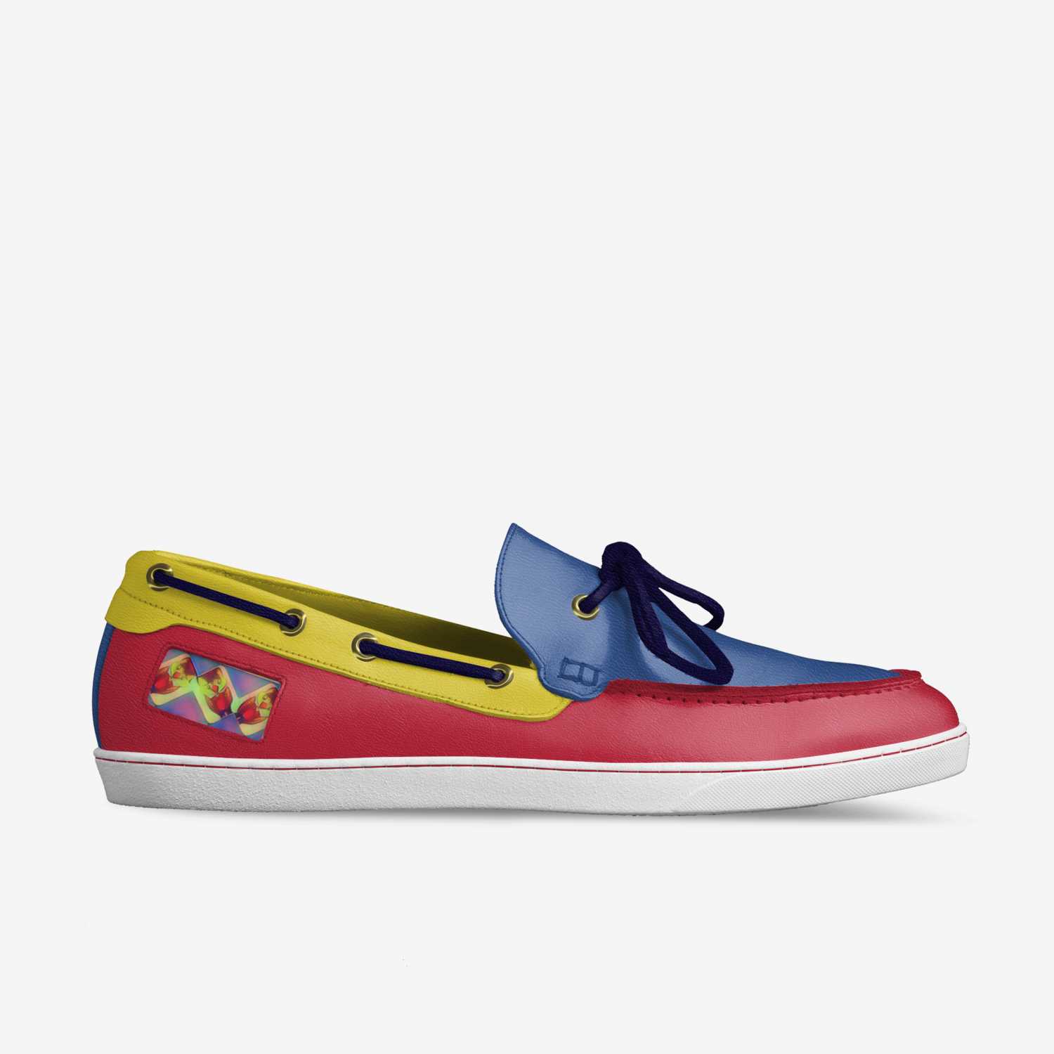 Duck boy custom made in Italy shoes by Janice Davis | Side view