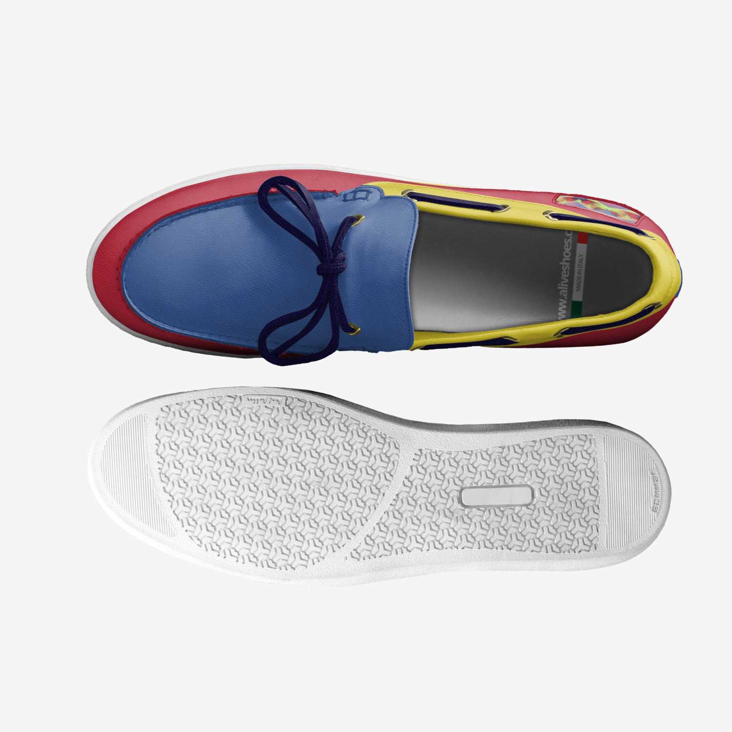 Duck boy custom made in Italy shoes by Janice Davis | Top view