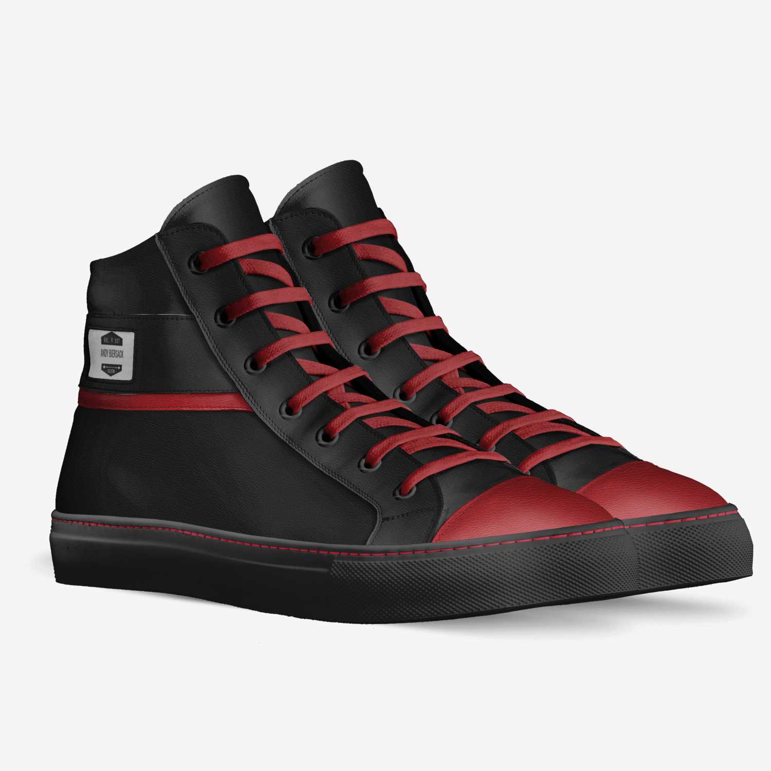 Andy Biersack custom made in Italy shoes by Nathan | Double view