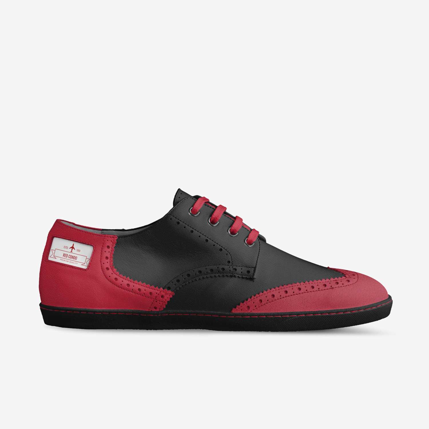 Red Condo custom made in Italy shoes by Chris Long | Side view