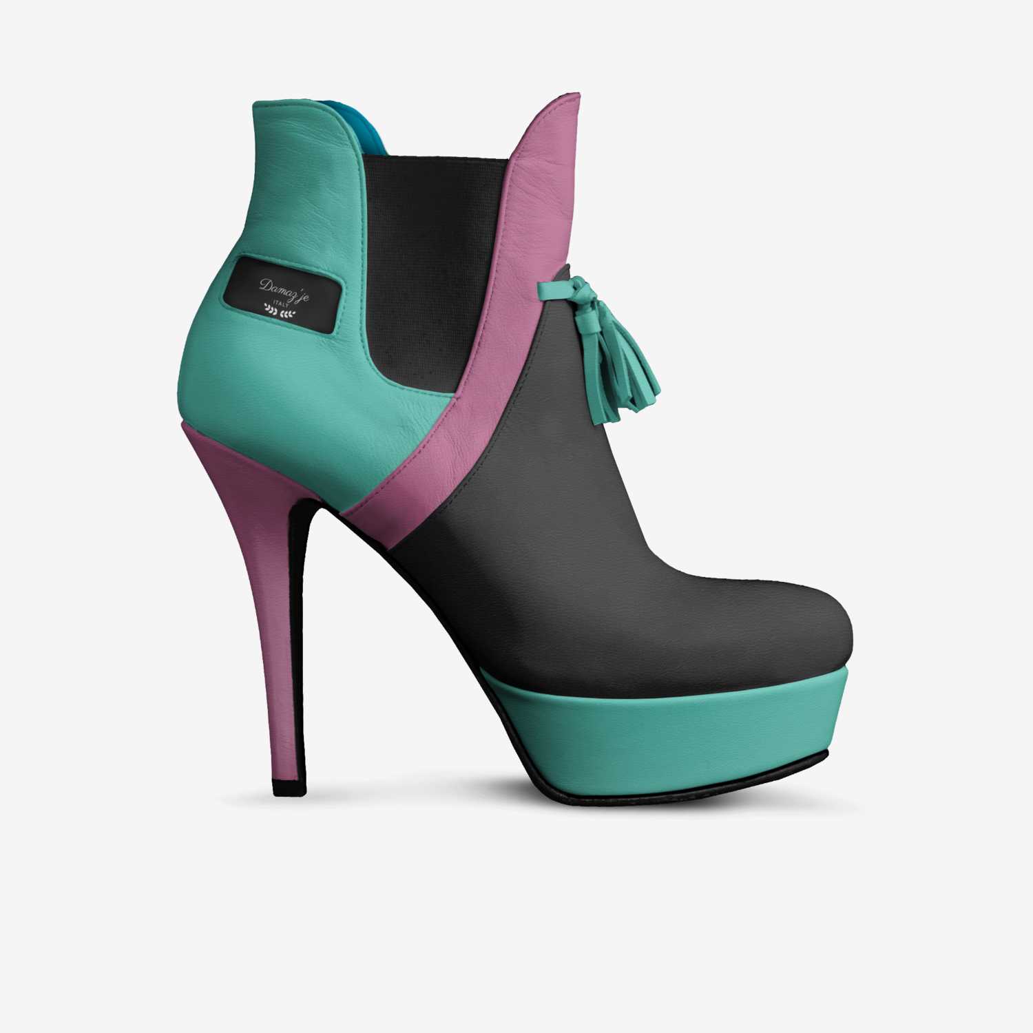 Damaz'je custom made in Italy shoes by Dwayne Northern | Side view