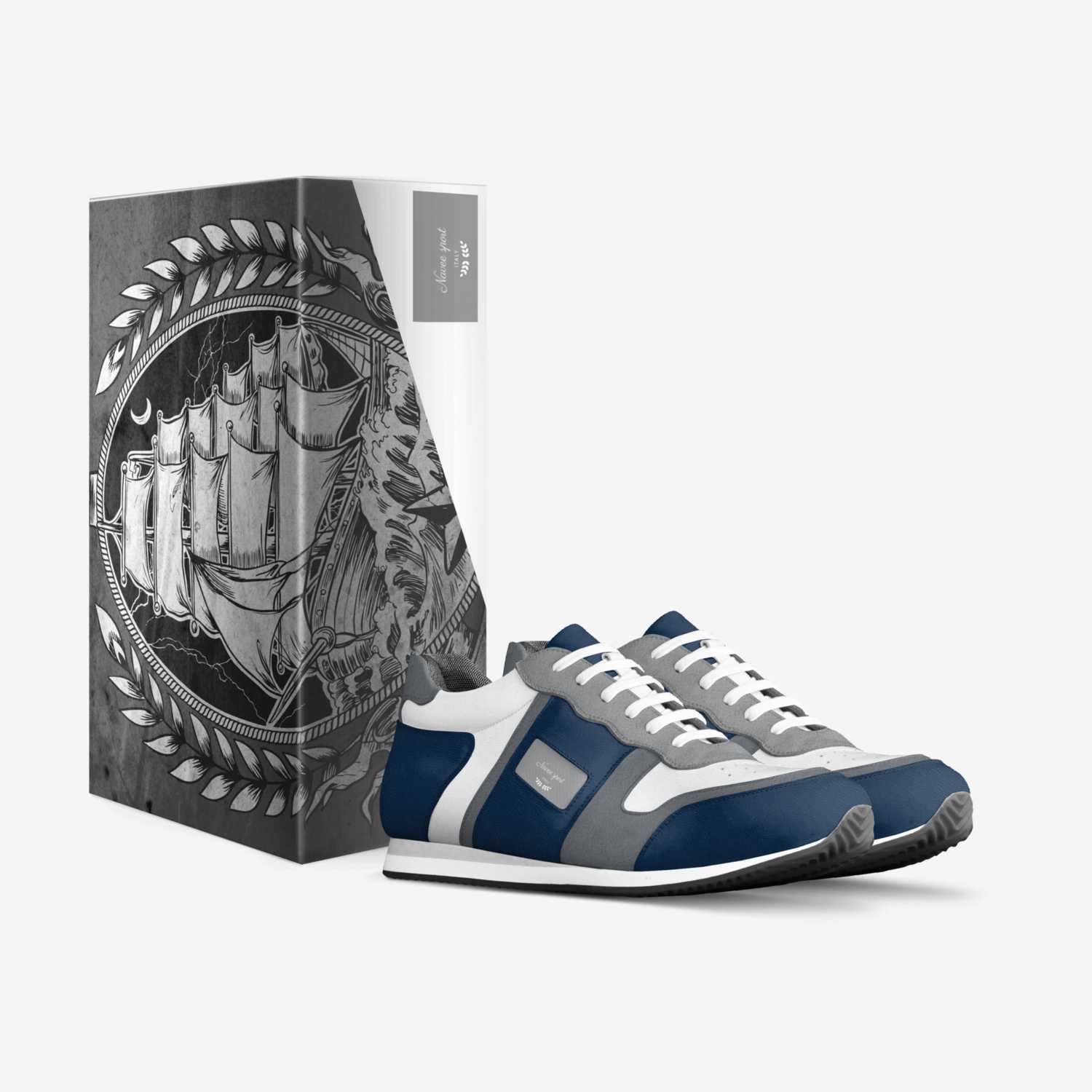 Navee sport  custom made in Italy shoes by Erick Hannah | Box view