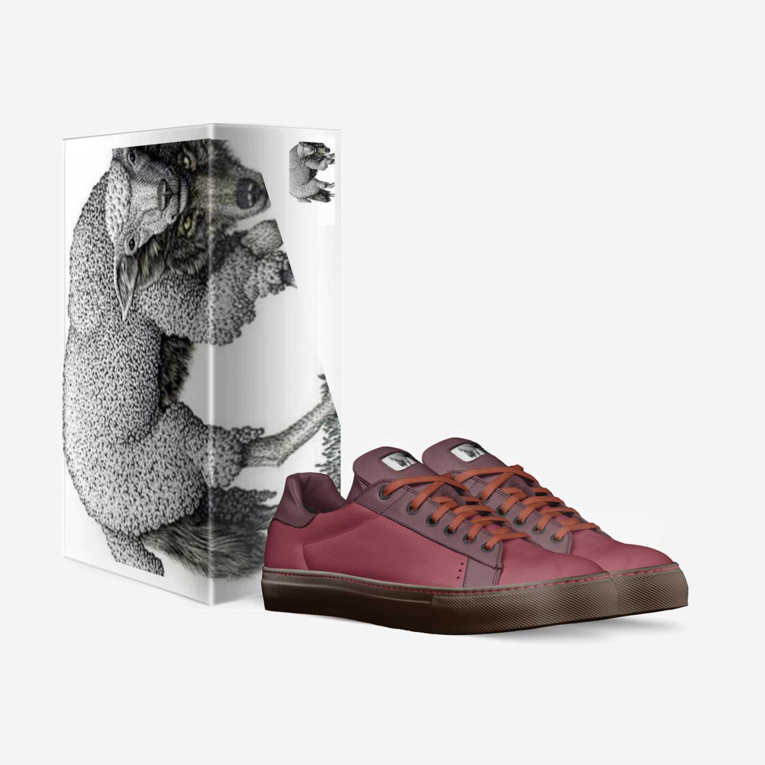 Yoobz custom made in Italy shoes by Turbo Maroon | Box view