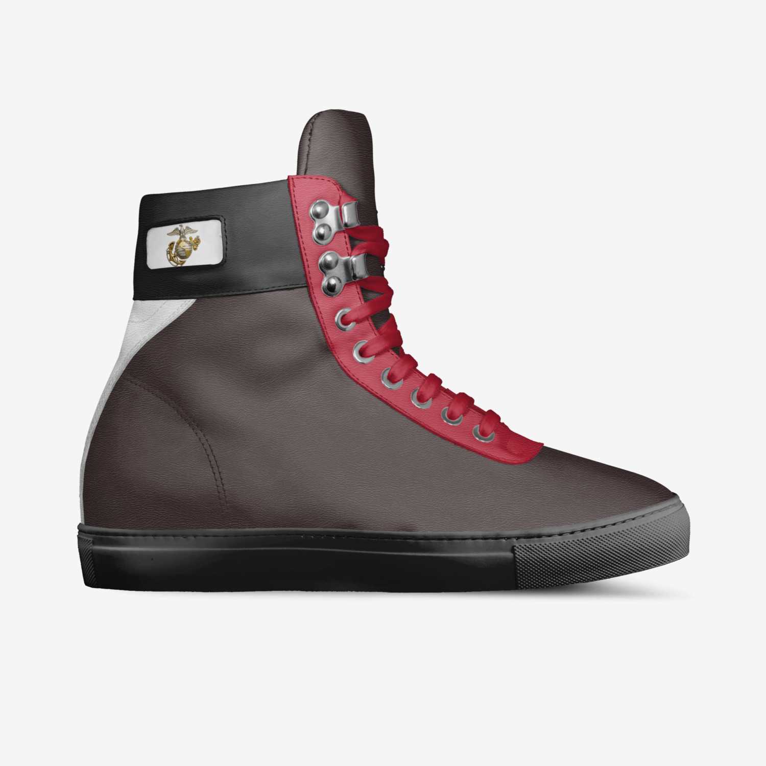 USMC  custom made in Italy shoes by Jonatha M Snell | Side view
