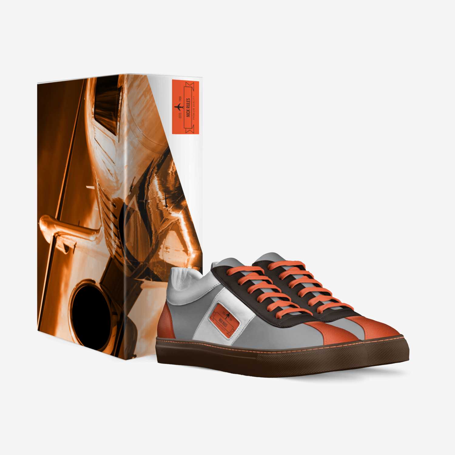 Sample custom made in Italy shoes by Nicholas | Box view
