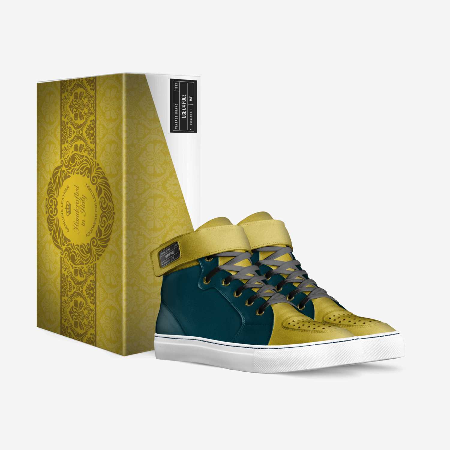 UCE C4 PUCE custom made in Italy shoes by Jordan Iese | Box view