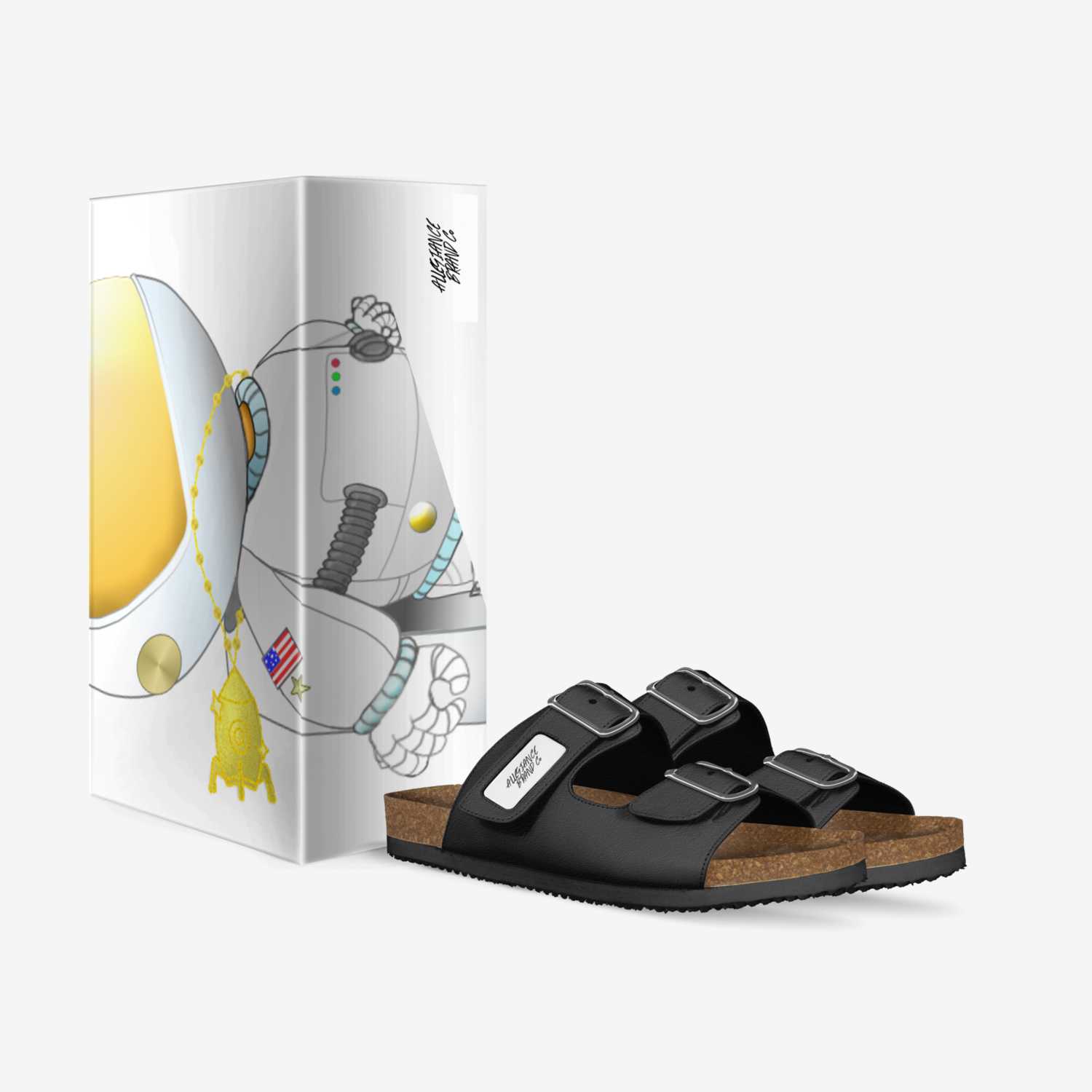 Sandles  custom made in Italy shoes by Tyrone Jordan | Box view