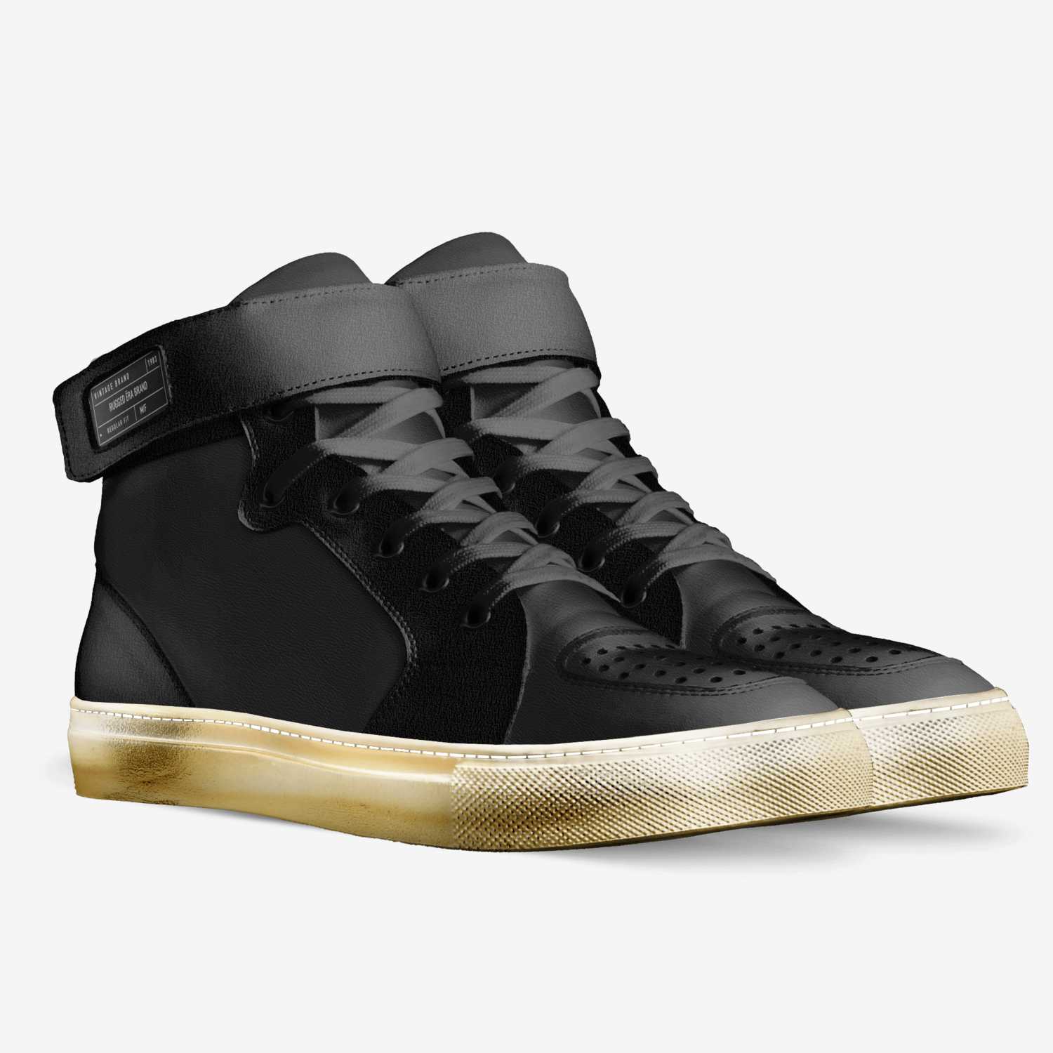 Rugged Ëra Brand  custom made in Italy shoes by Shade Bowman | Double view