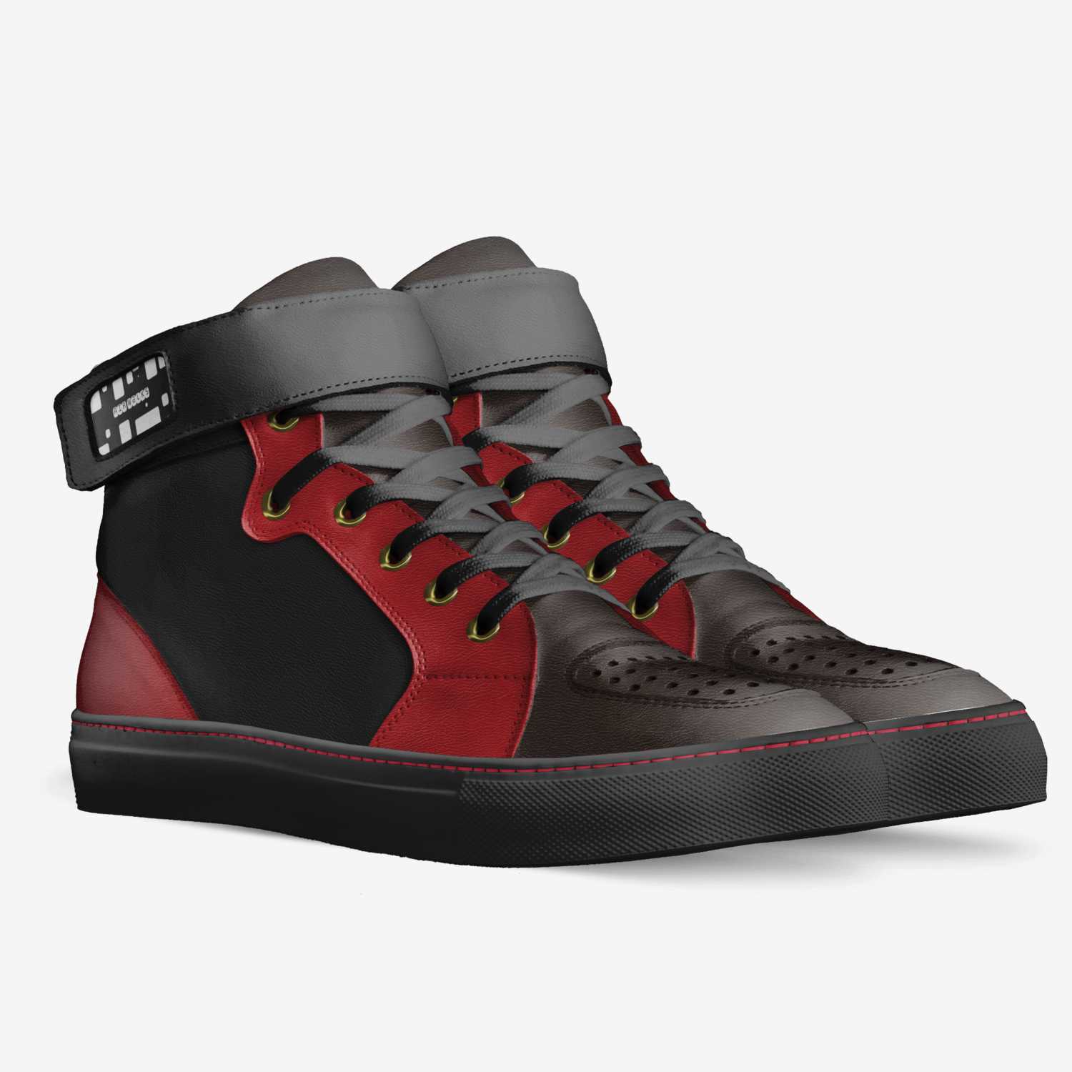 Air walks custom made in Italy shoes by Brady Breed | Double view
