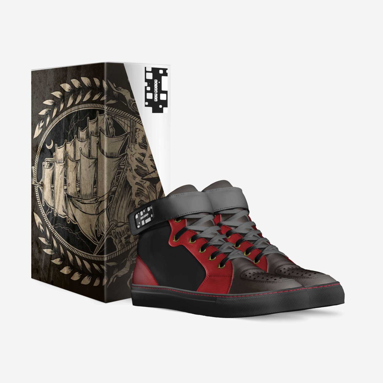 Air walks custom made in Italy shoes by Brady Breed | Box view