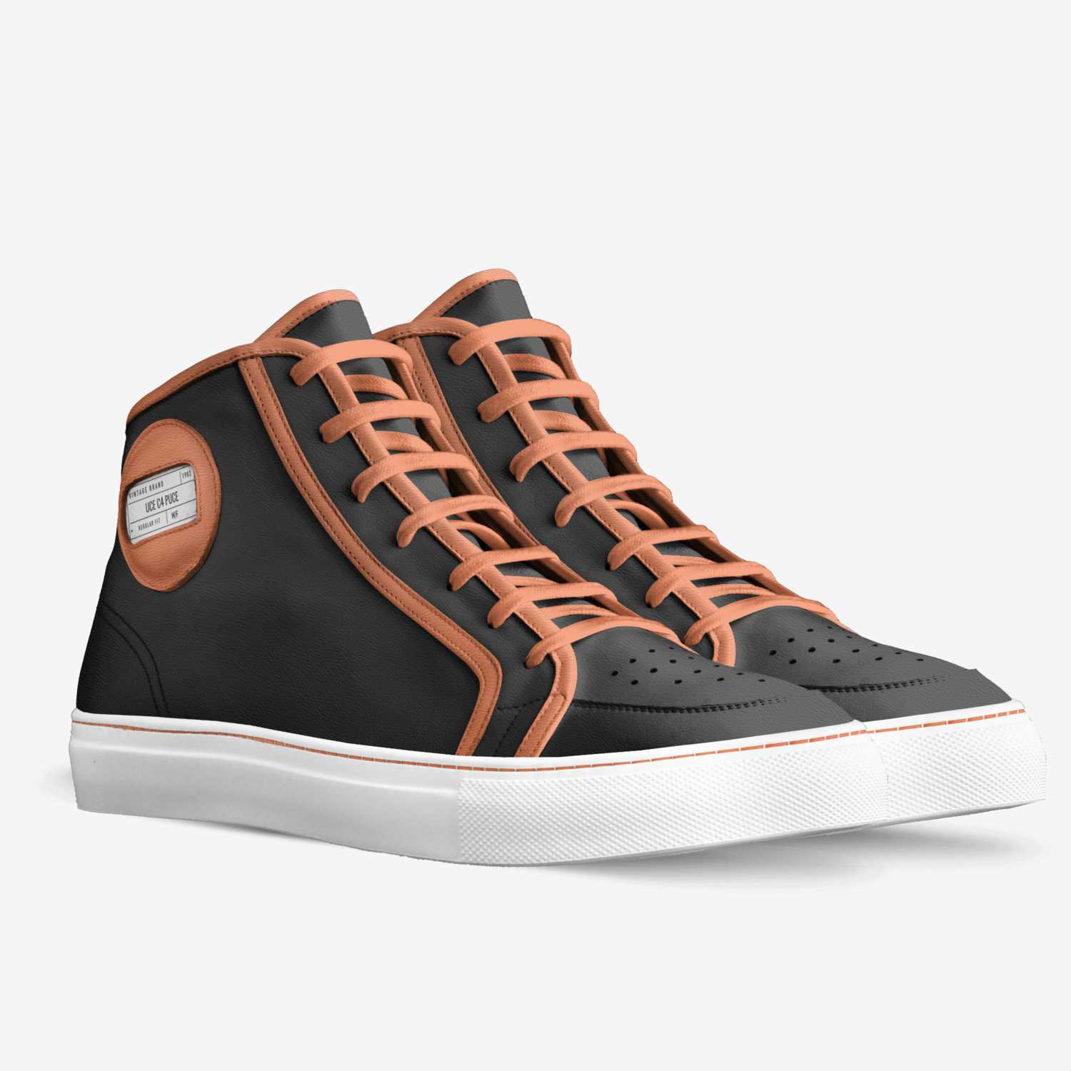UCE C4 PUCE custom made in Italy shoes by Jordan Iese | Double view